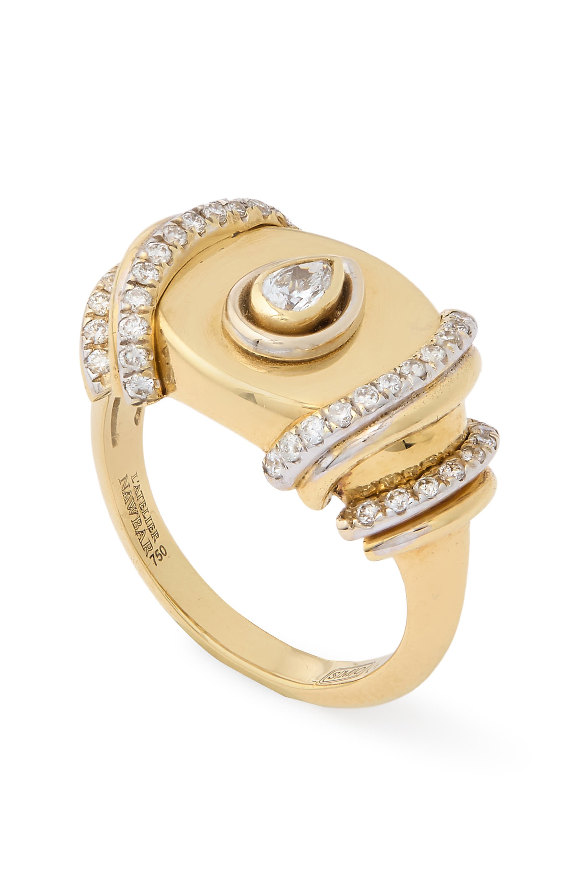 N*93 Sailor Moon Pinky Ring, 18k Yellow Gold & Diamonds