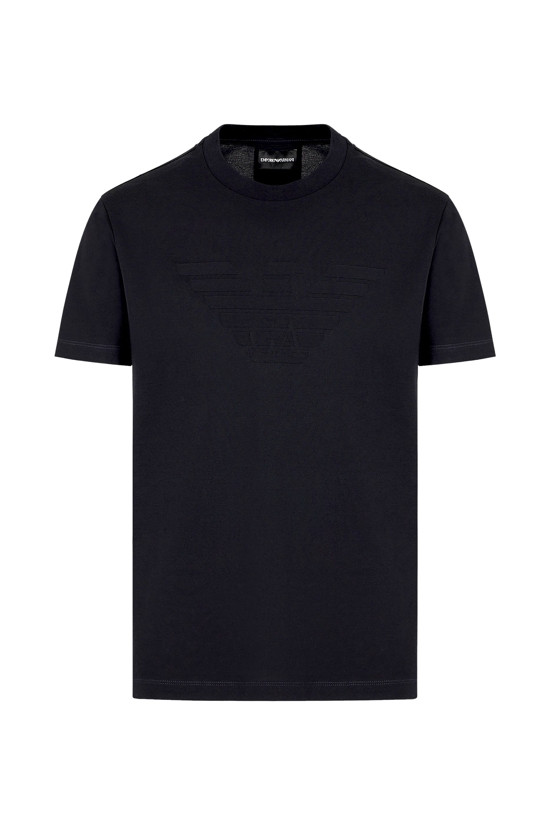 Jersey T-shirt with Jacquard Logo
