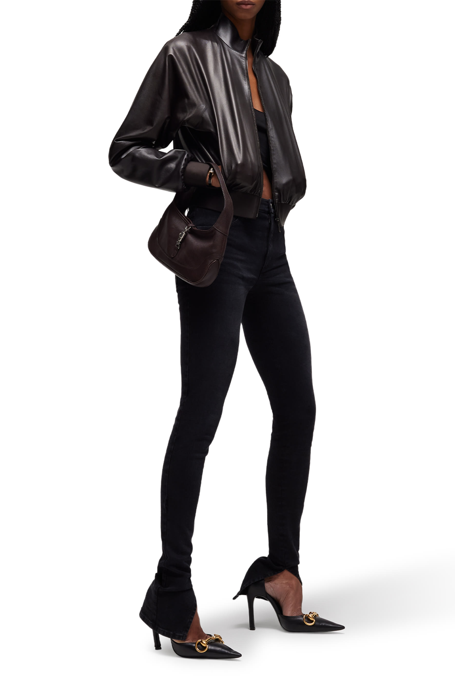 Soft Nappa Leather Bomber Jacket 