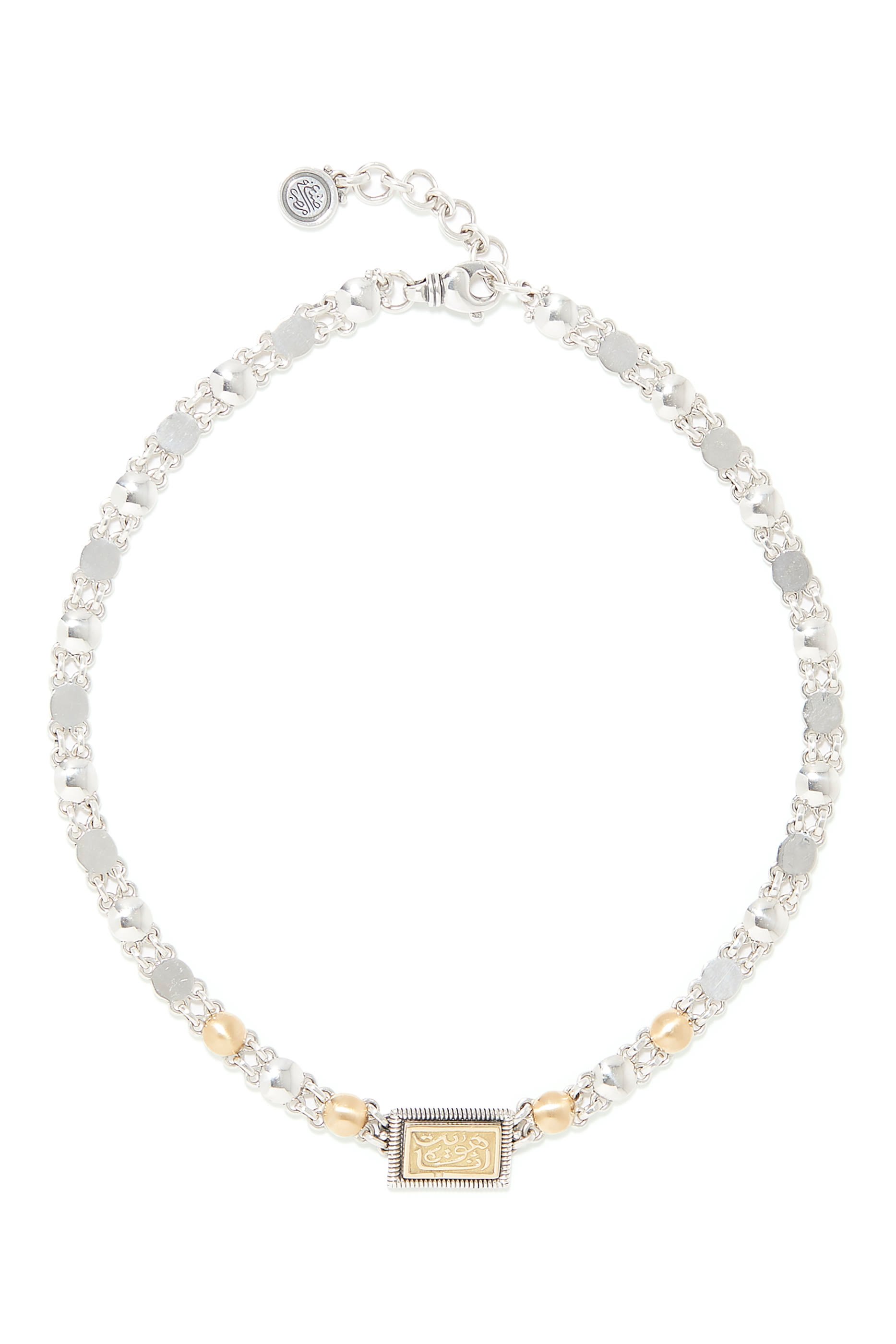 Enchantment Choker, 18k Gold & Sterling Silver