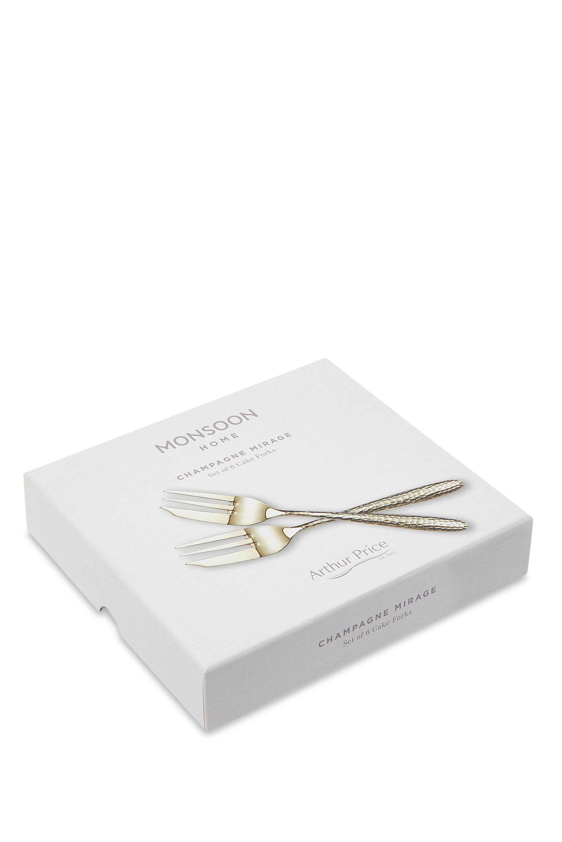 Champagne Mirage Pastry Forks, Set of Six