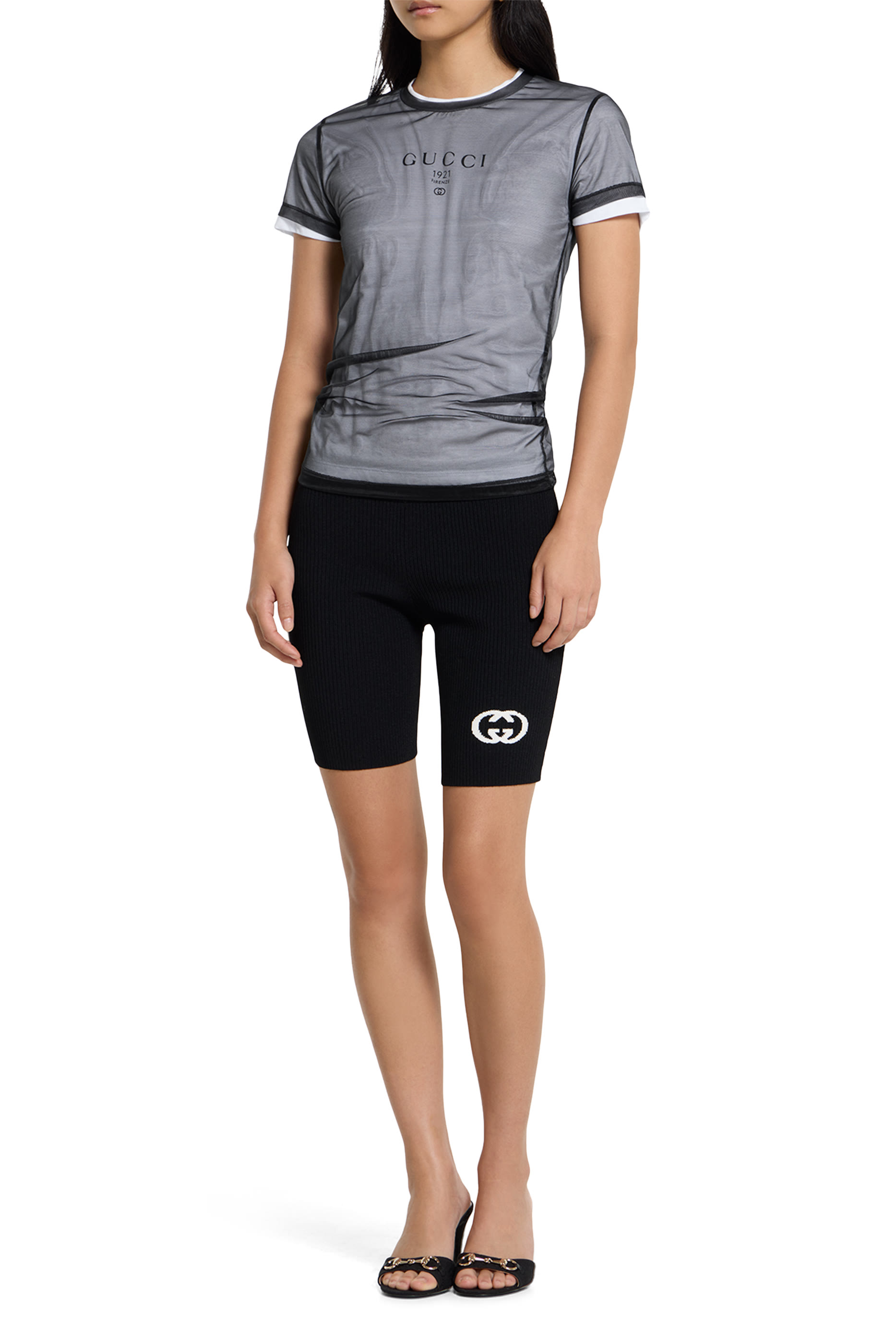 Double-Layered Jersey T-Shirt with Print