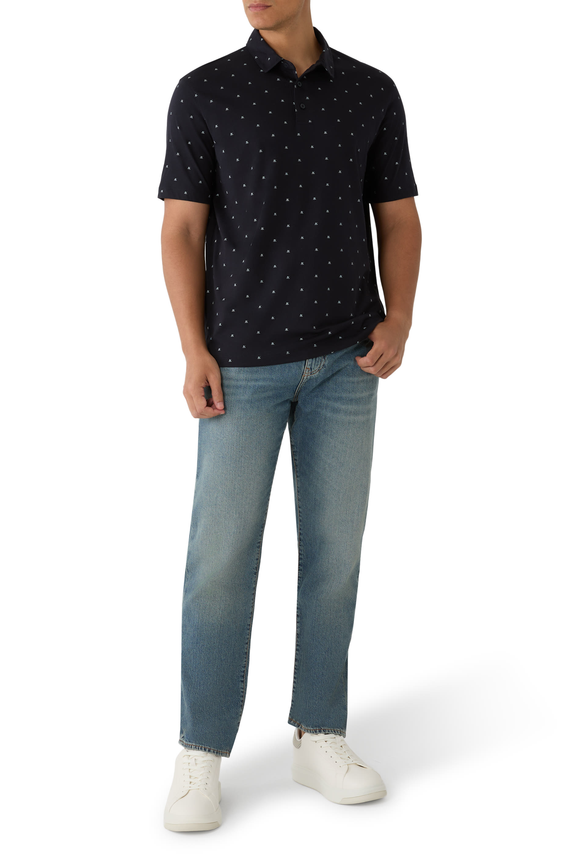 Straight-Leg Denim Jeans