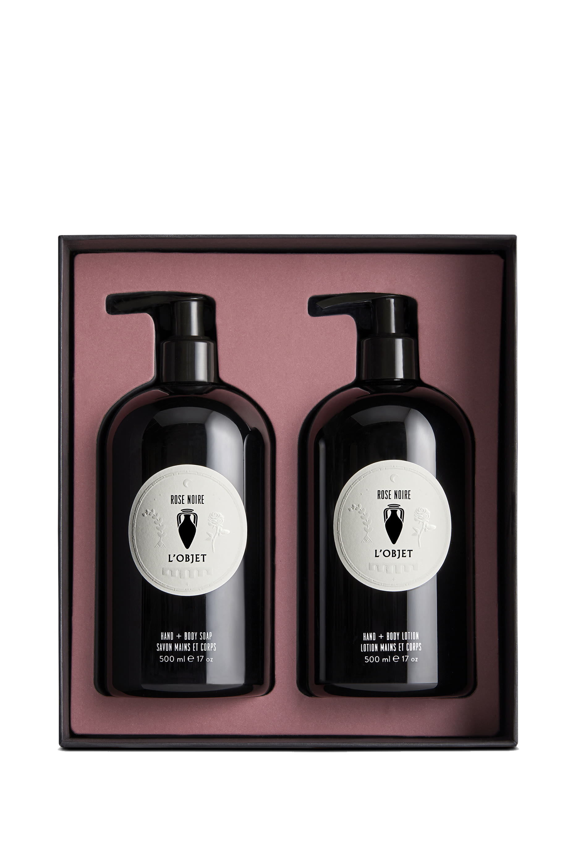 Rose Noire Hand and Body Soap + Lotion Gift Set