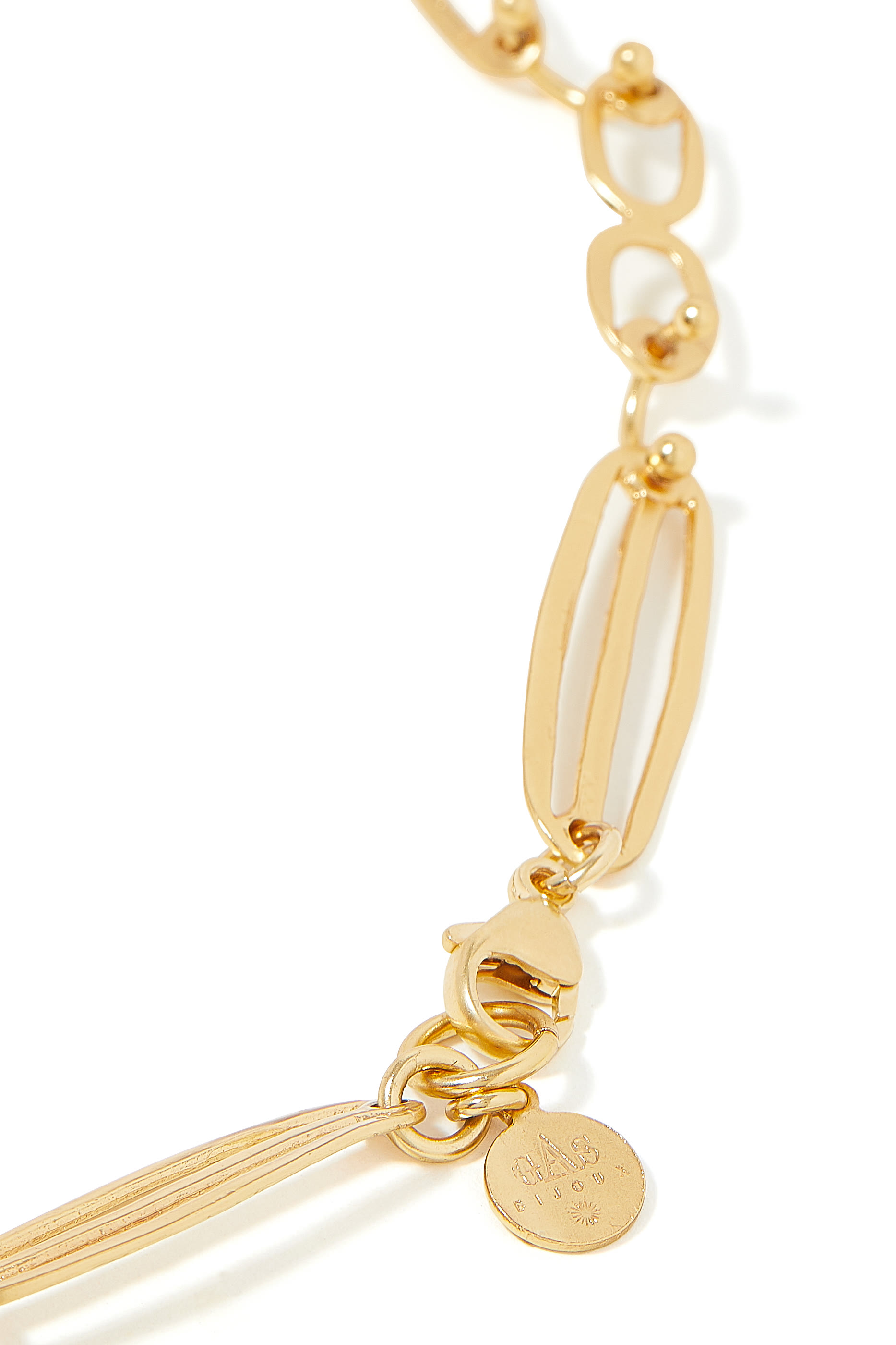 Eclipse Long Necklace, Gold-Plated Metal