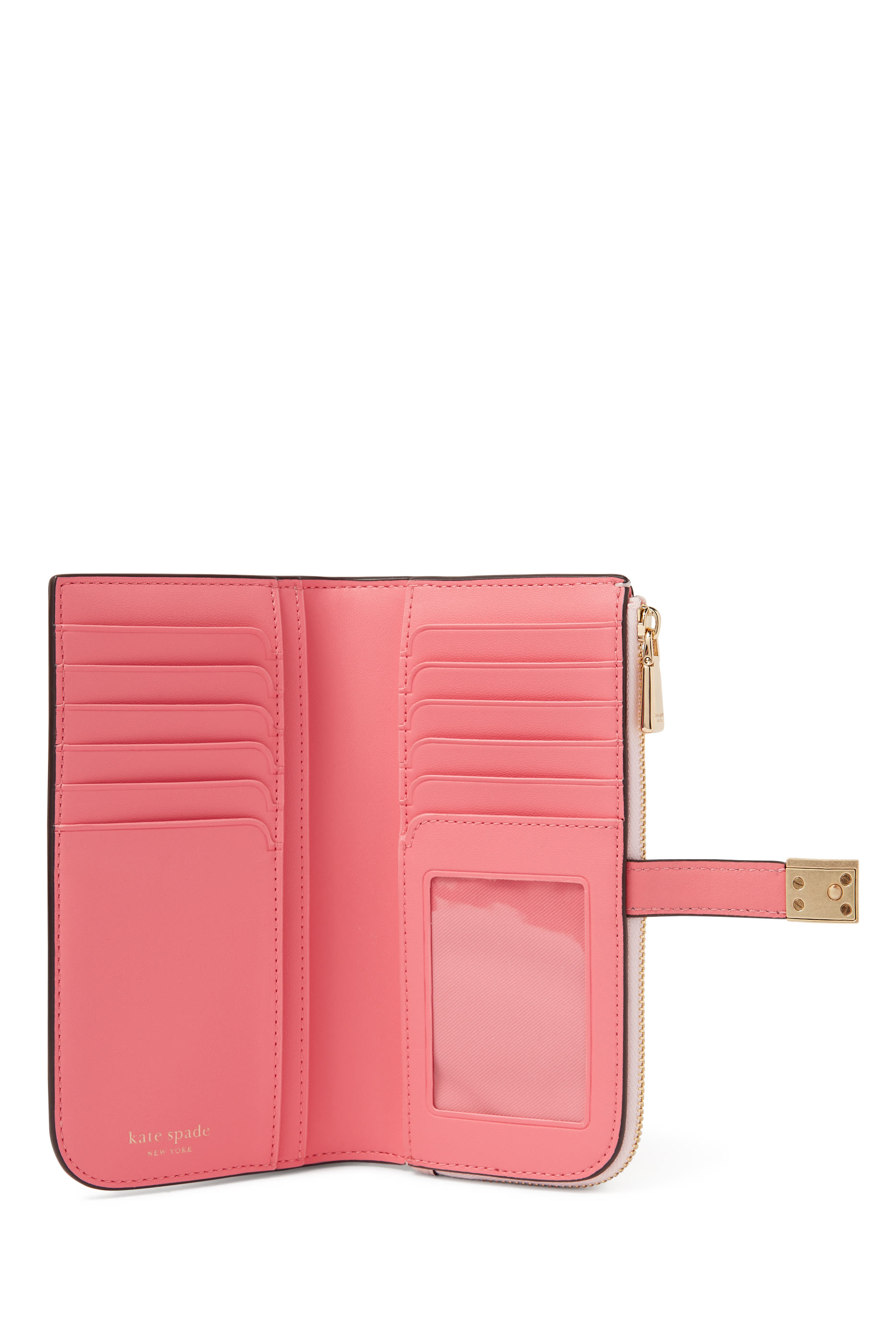 Deco Colorblocked Zip Slim Wallet