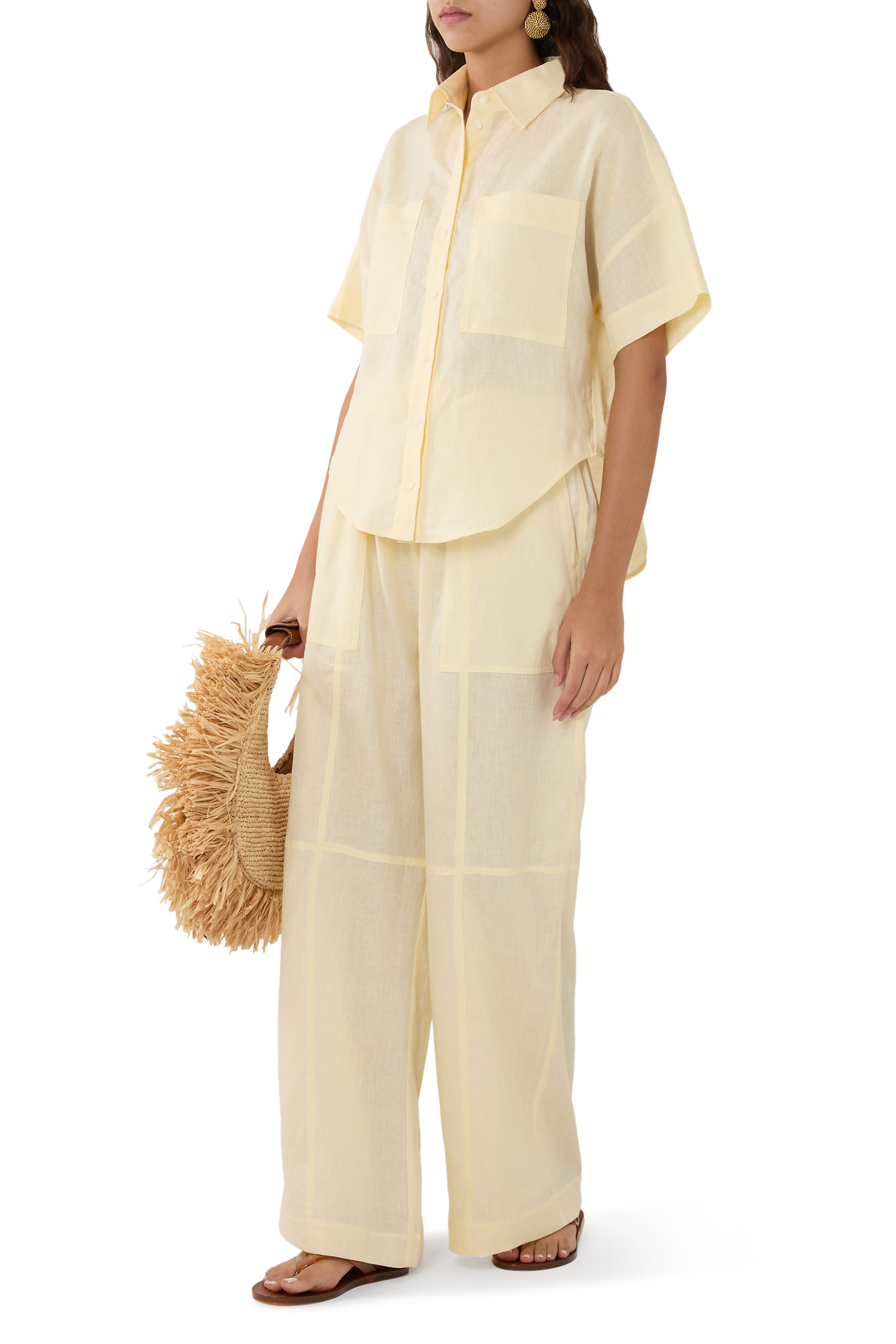 Leidon Short Sleeved Linen Shirt