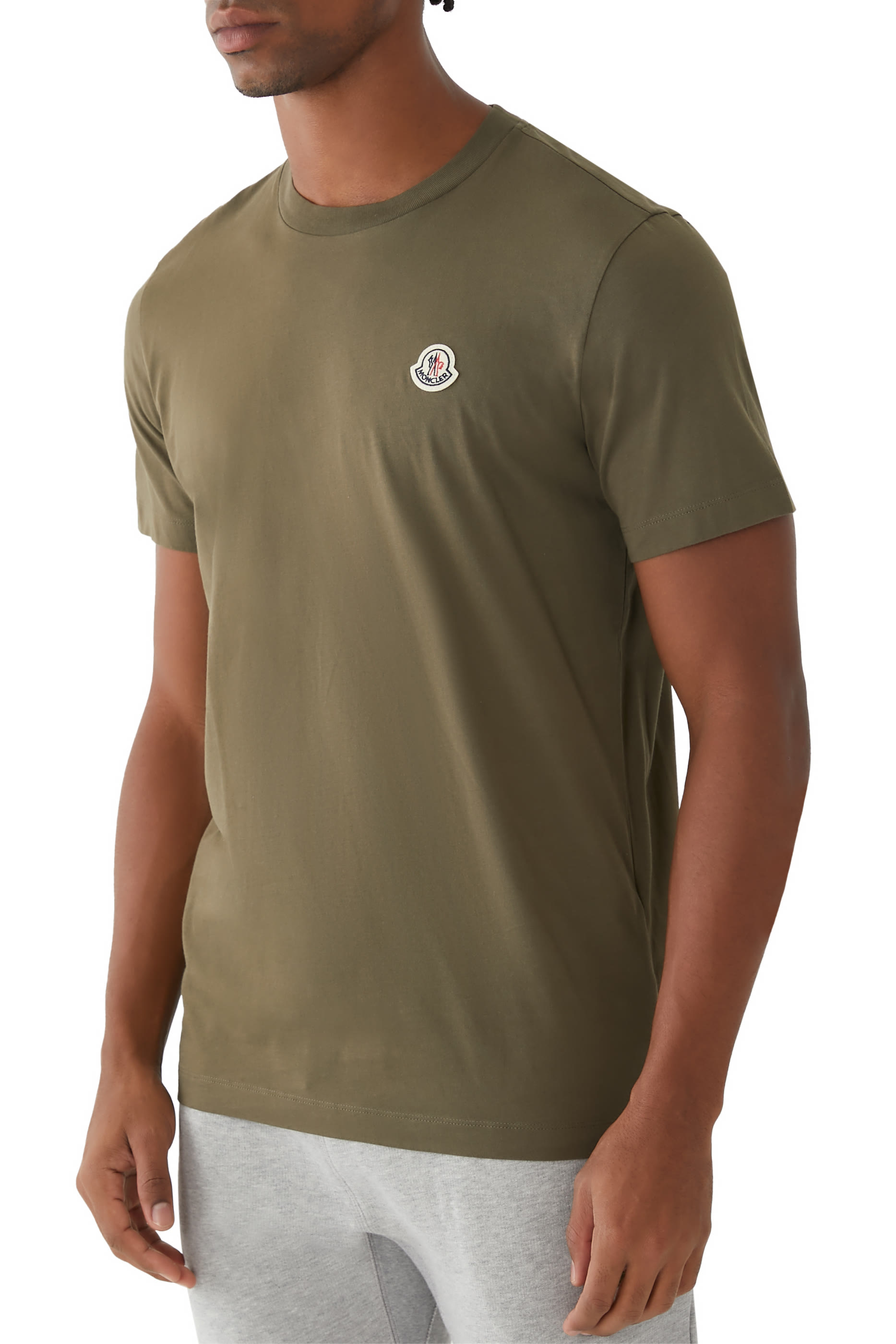 Logo Patch Cotton T-Shirt