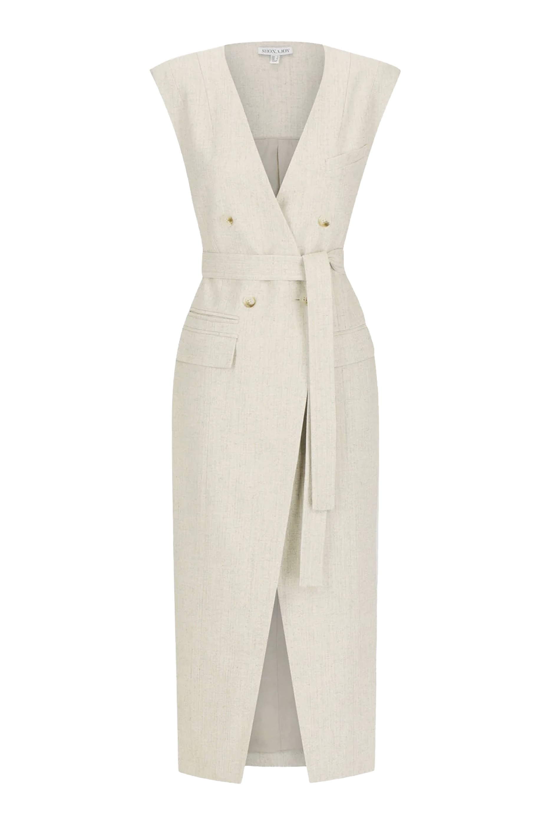 Newman Sleeveless Blazer Midi Dress