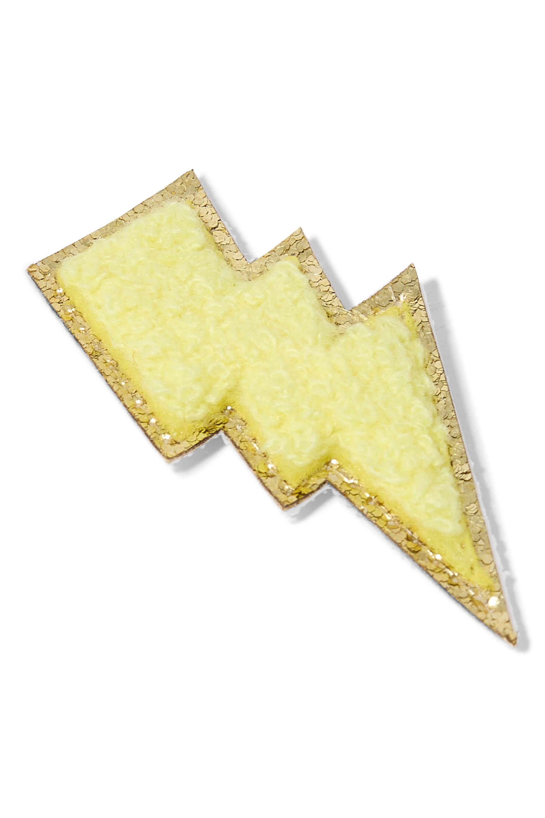 Kids Chenille Lightning Bolt Patches Set