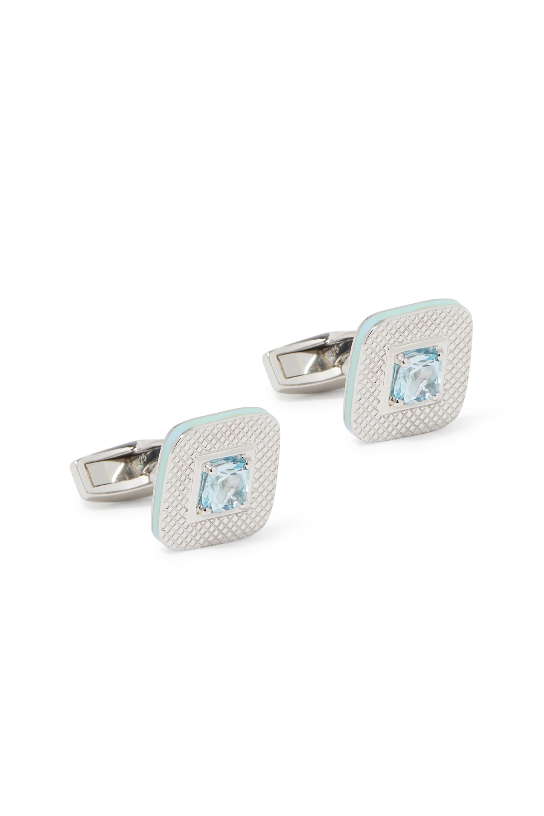 Aquamarine Reffratto Cufflinks