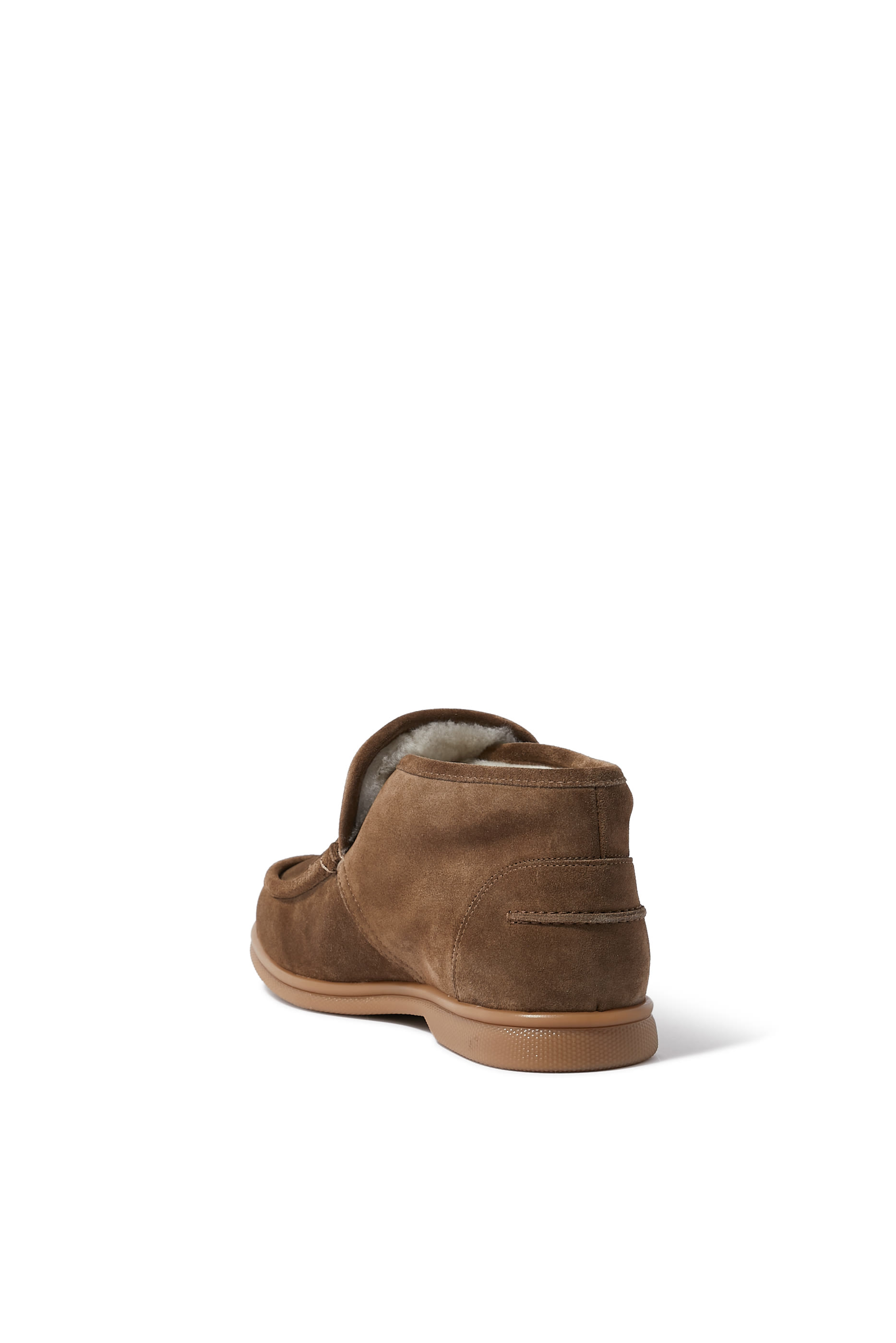 Lace-Up Boots in Stiff Merinillo