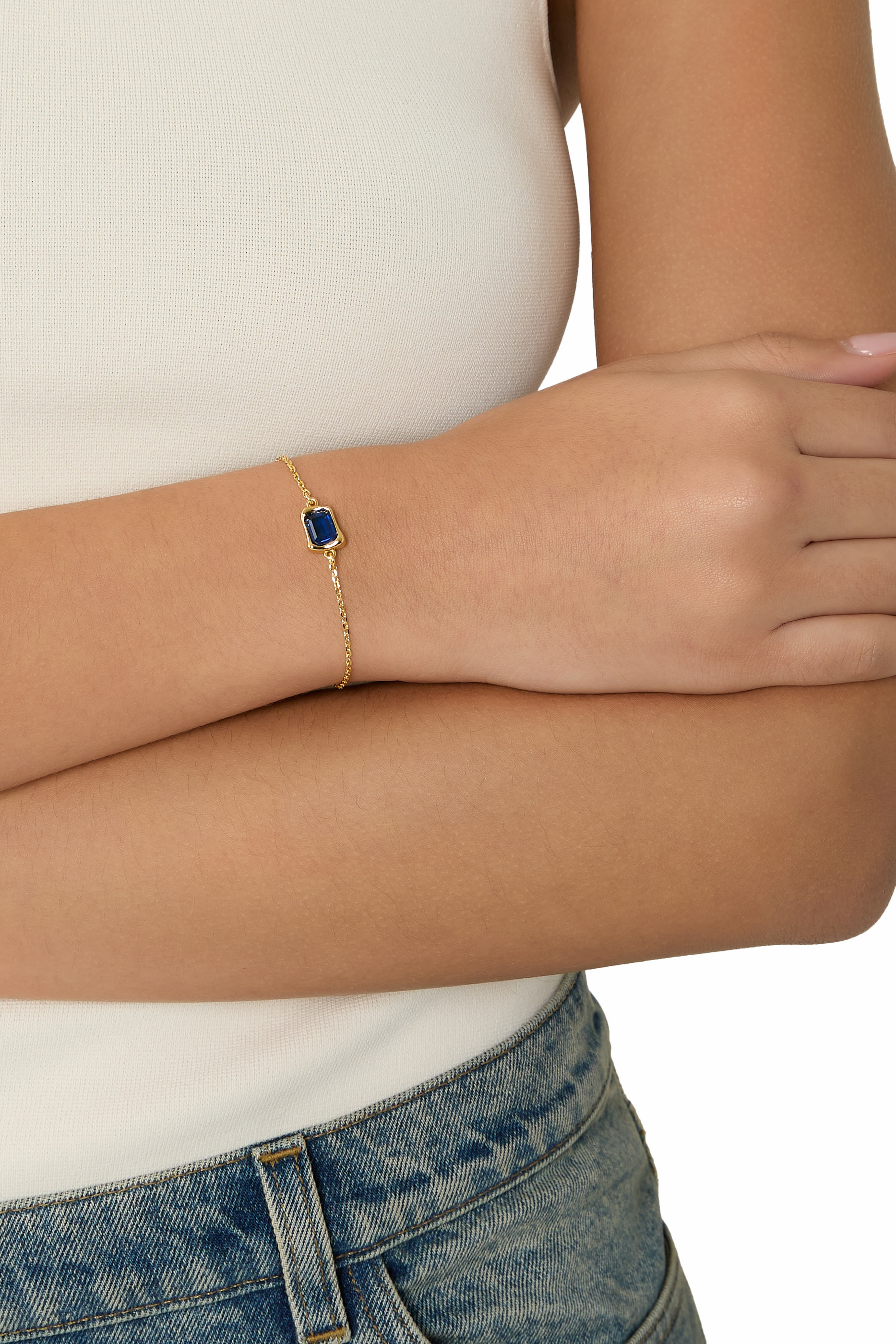 Molten Glass Solitaire Bracelet