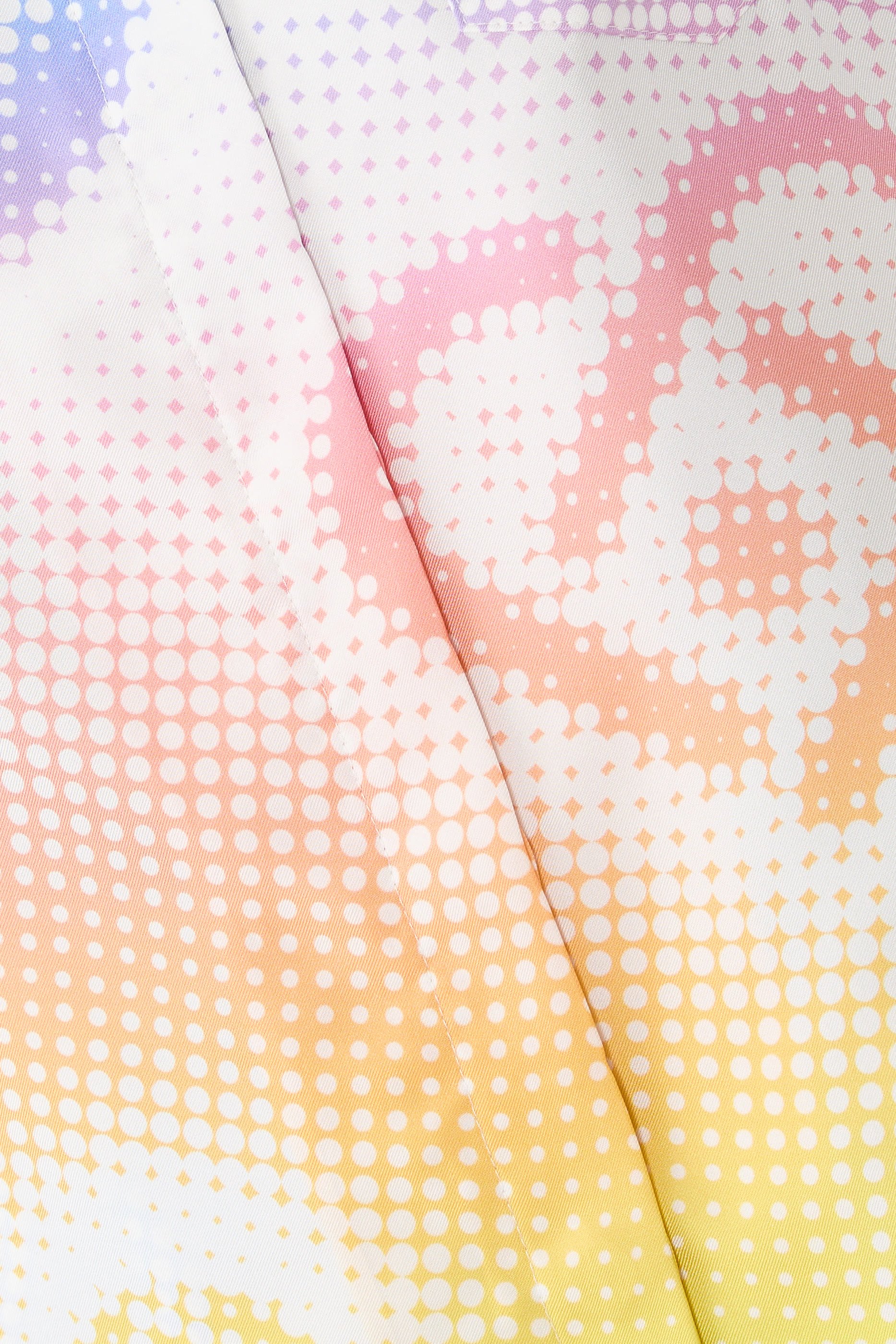 Halftone Logo Silk Shirt