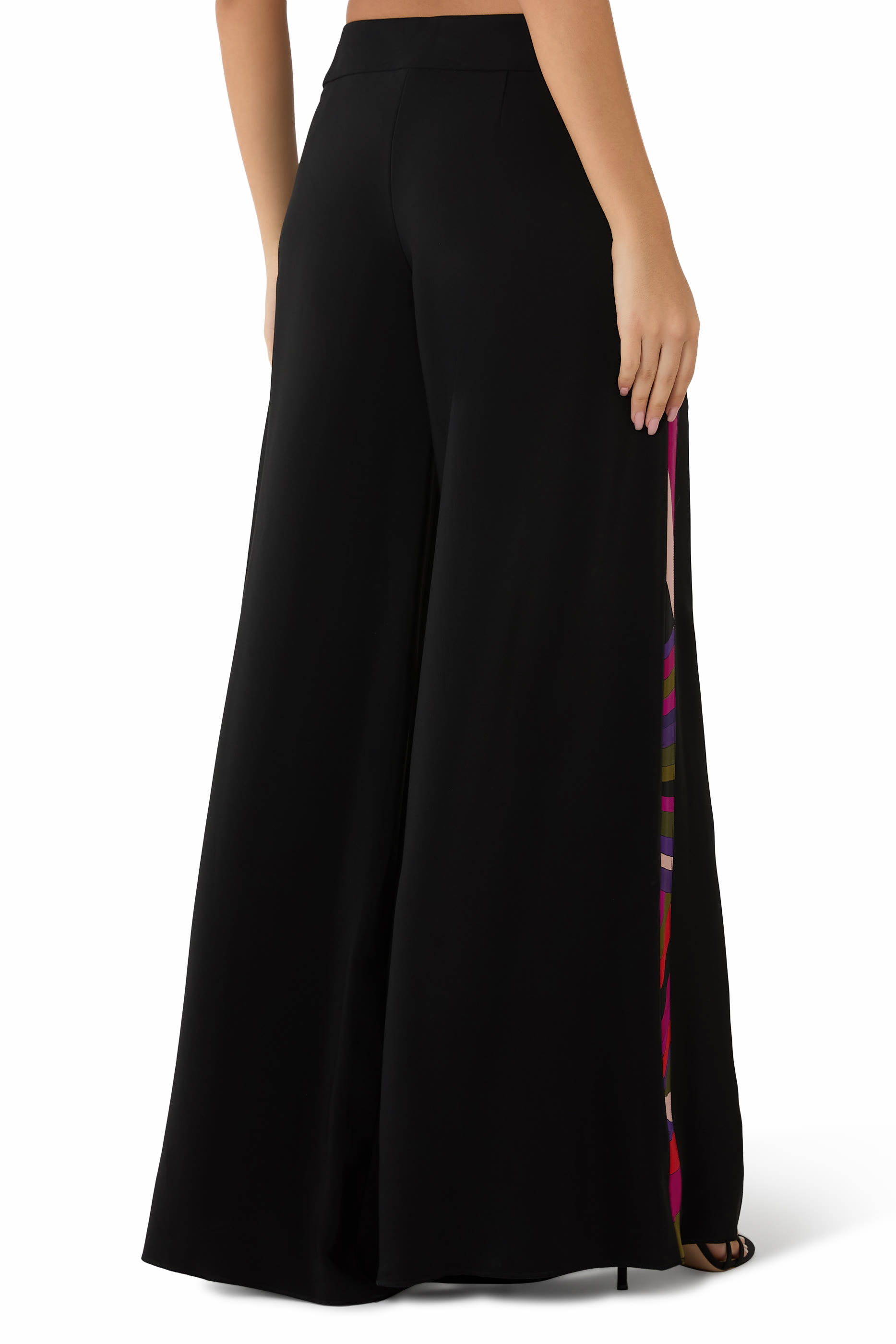 Trousers with Printed Iride Details 