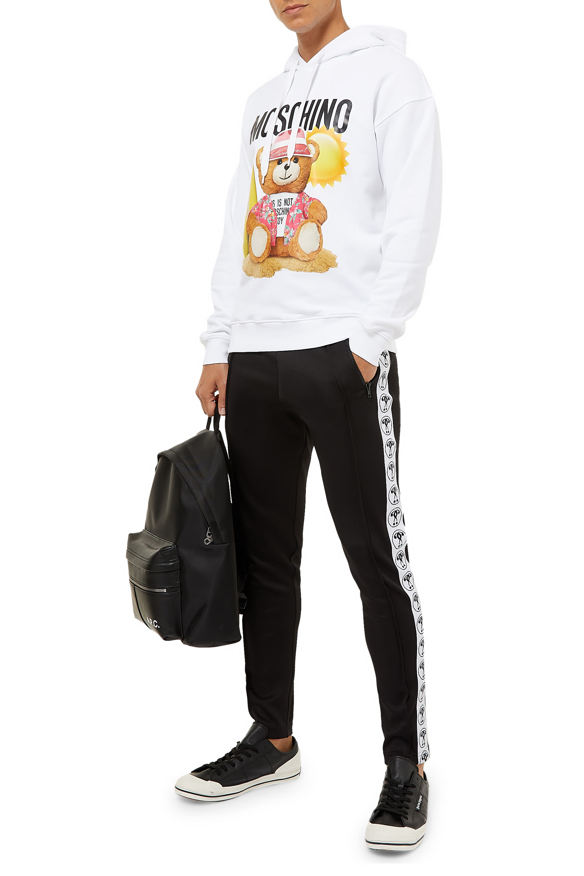 Question Mark Logo Tape Track Pants