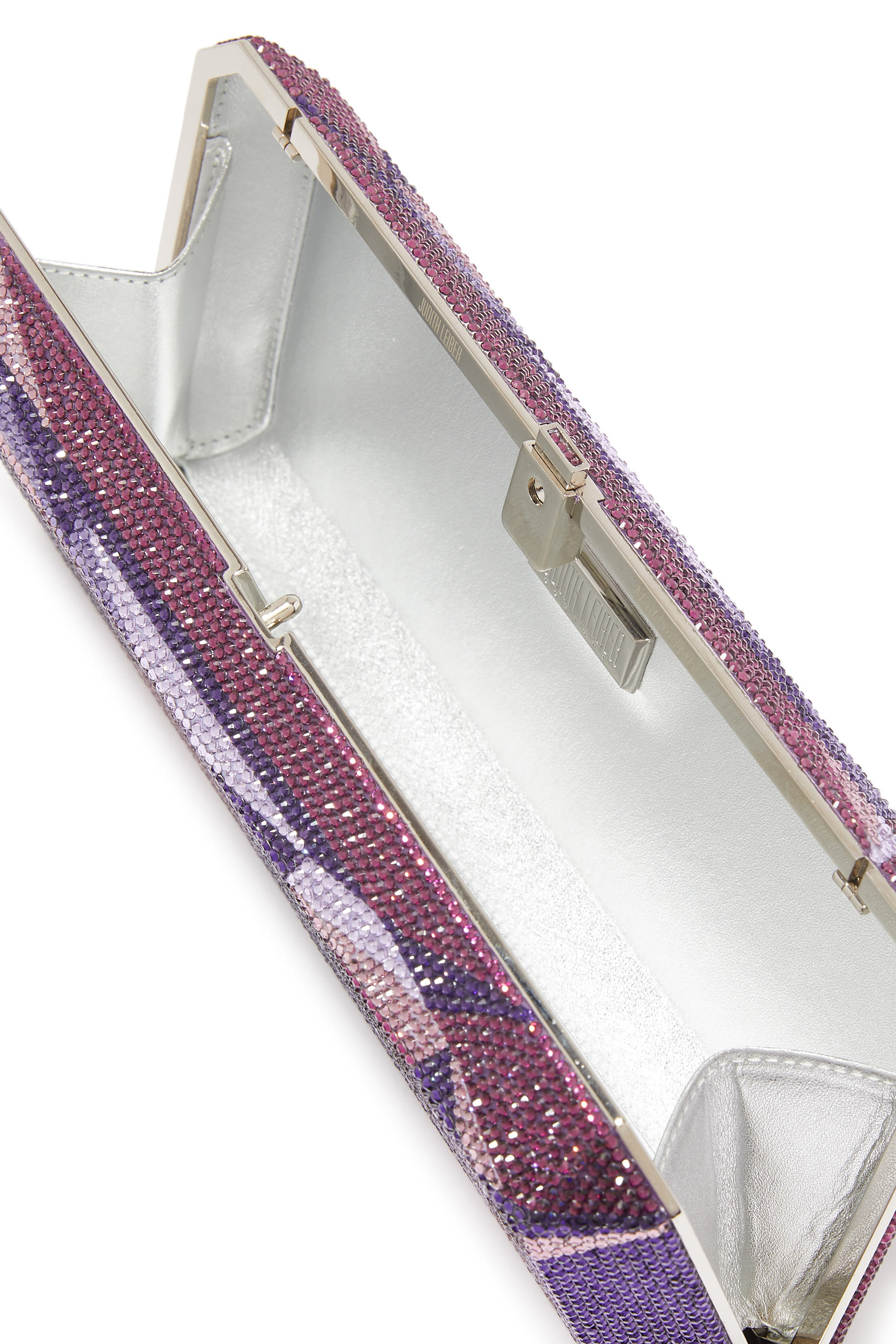 Slim Rectangle Amethyst Clutch