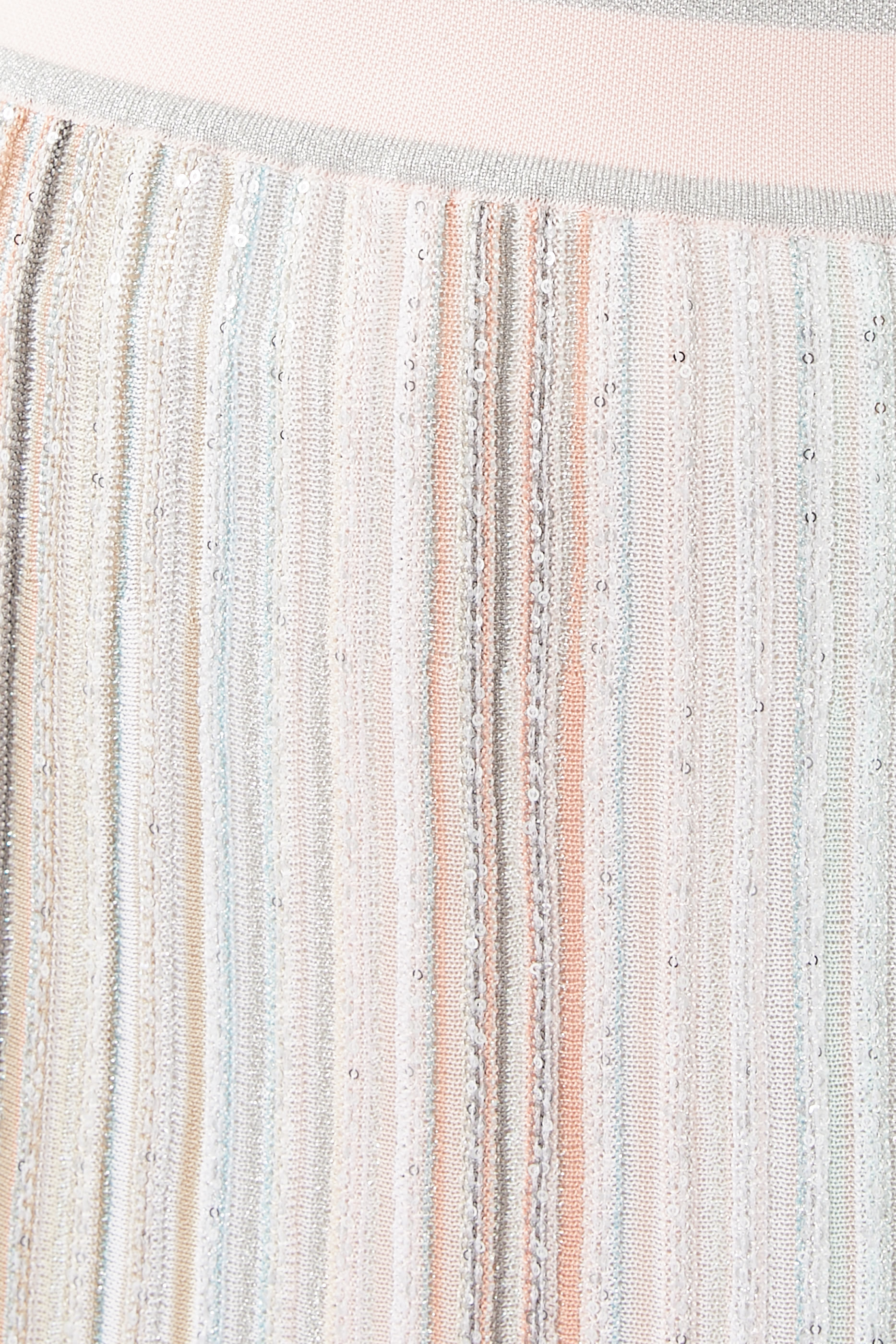 Vertical Stripe Maxi Skirt with Sequins