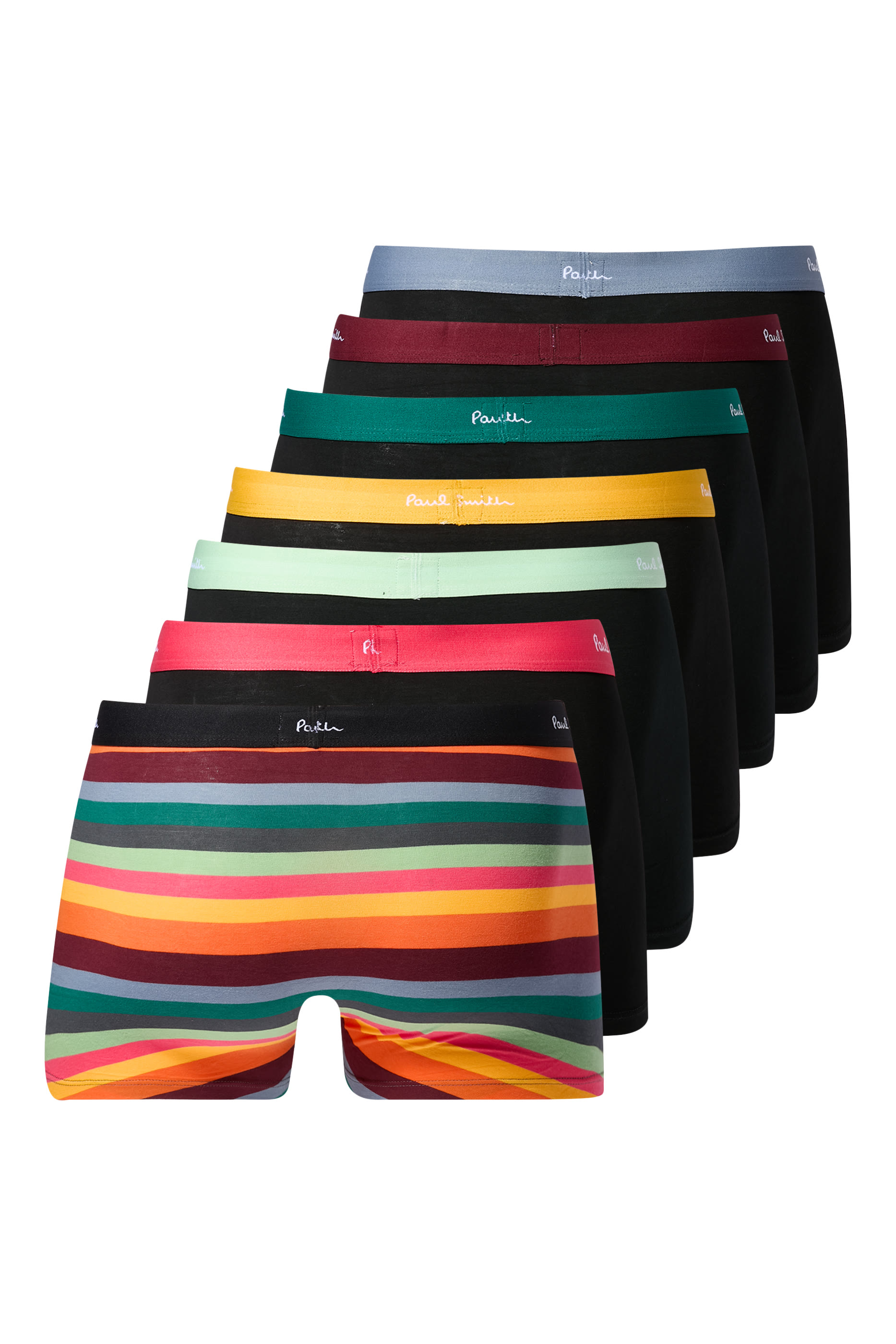 Artist Stripe Mixed Boxer Briefs, Set of 7