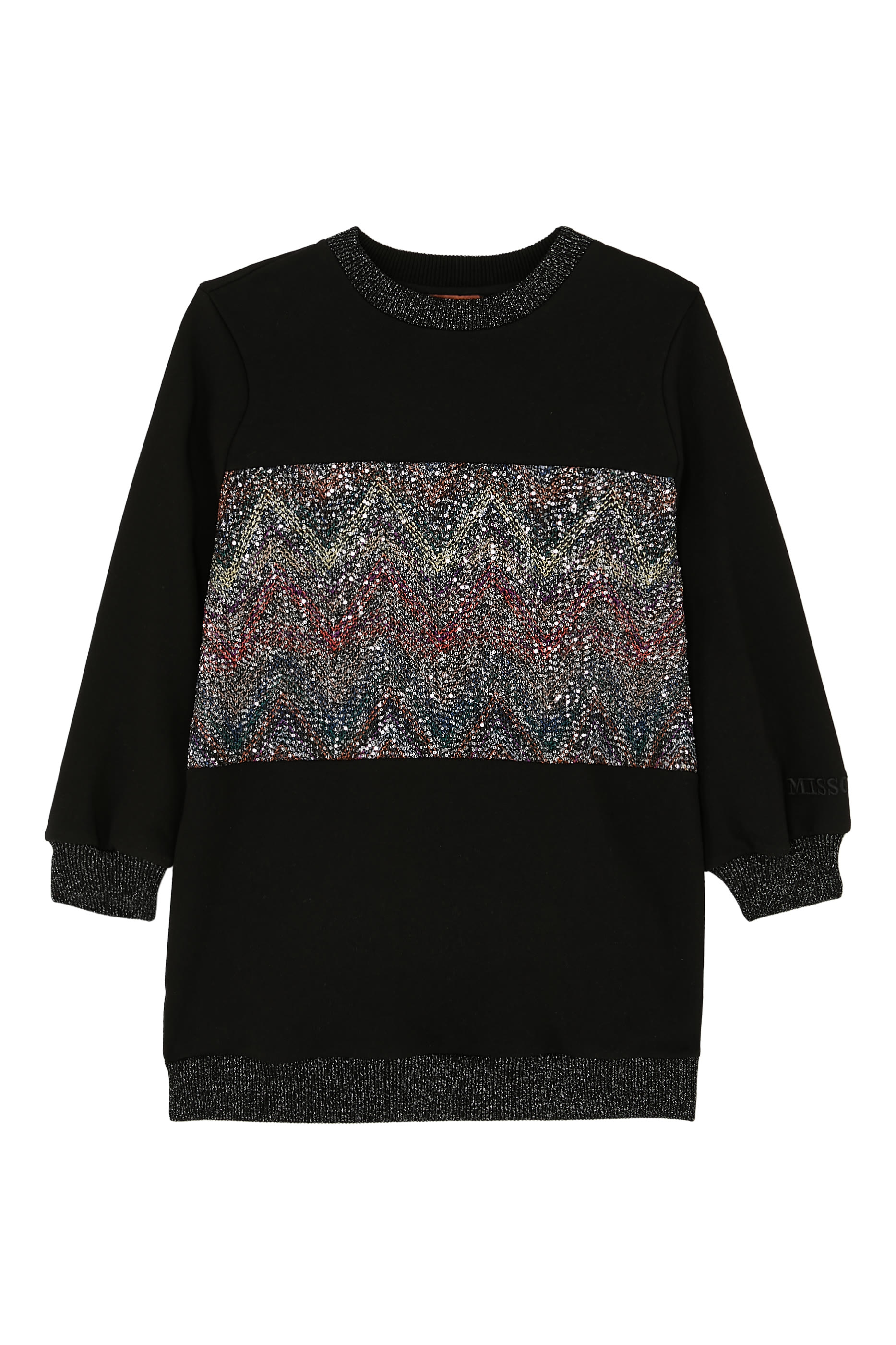 Kids Zig Zag Fleece Sweater Dress