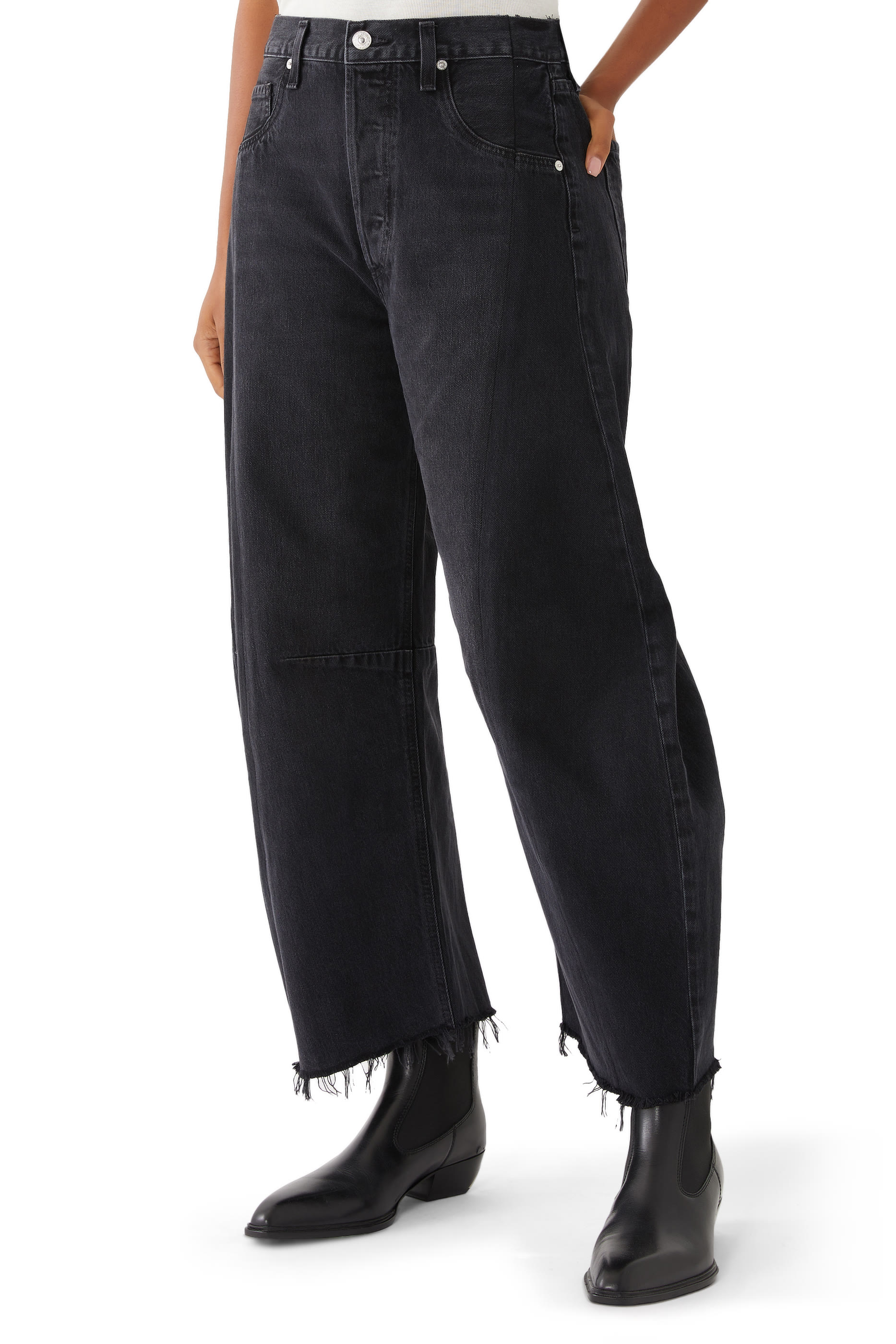 Pieced Horseshoe Jeans