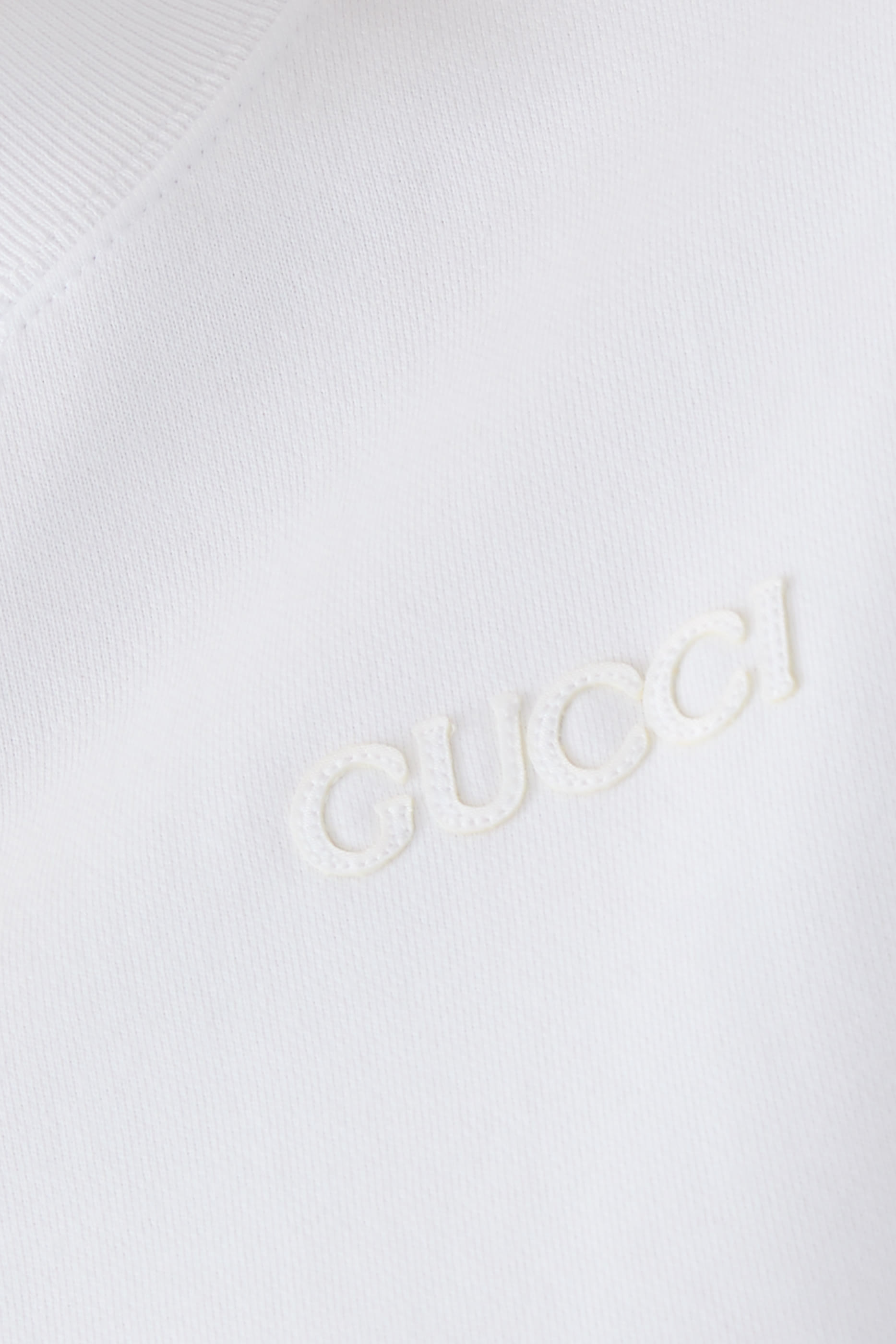 Cropped Cotton Jersey Top with Web