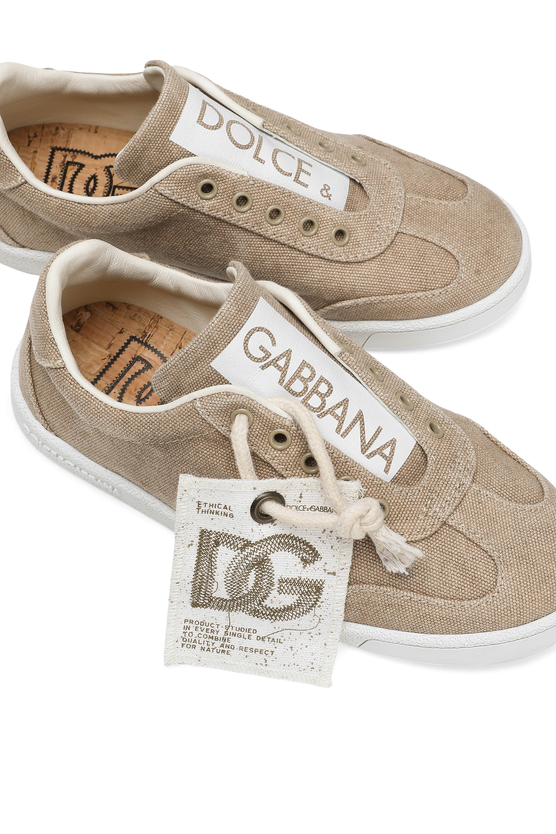 Kids DG Logo Canvas Sneakers