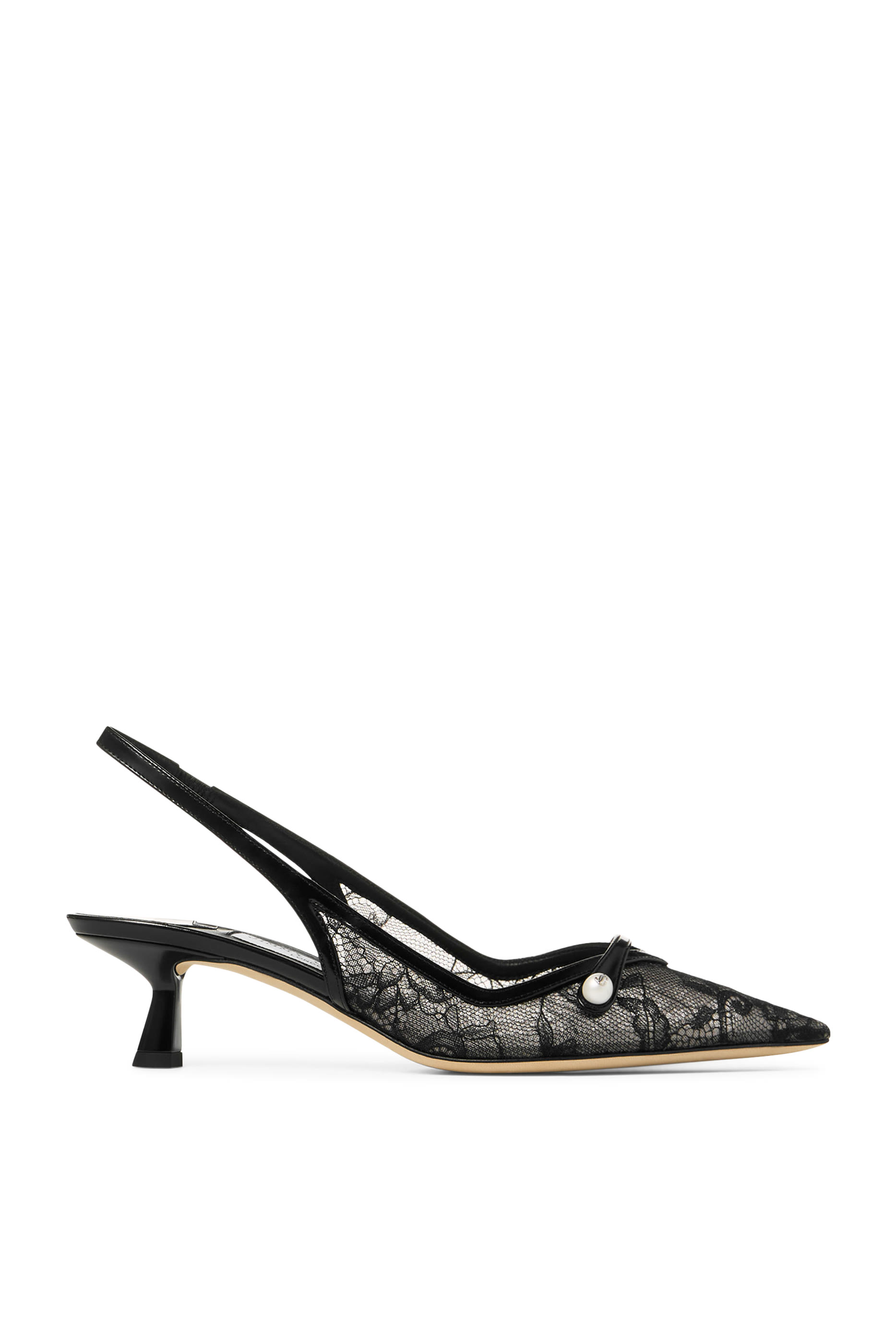 Amita 45 Lace and Spazzolato Pumps