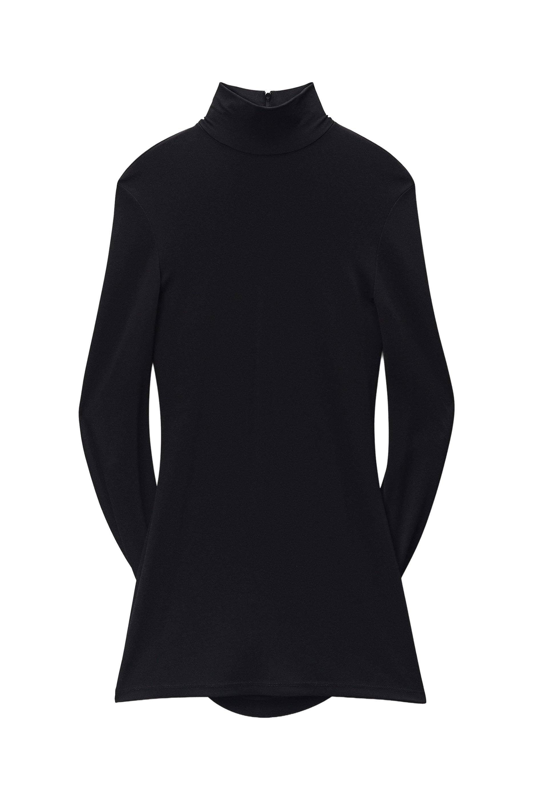  Draped Asymmetric Mini Dress