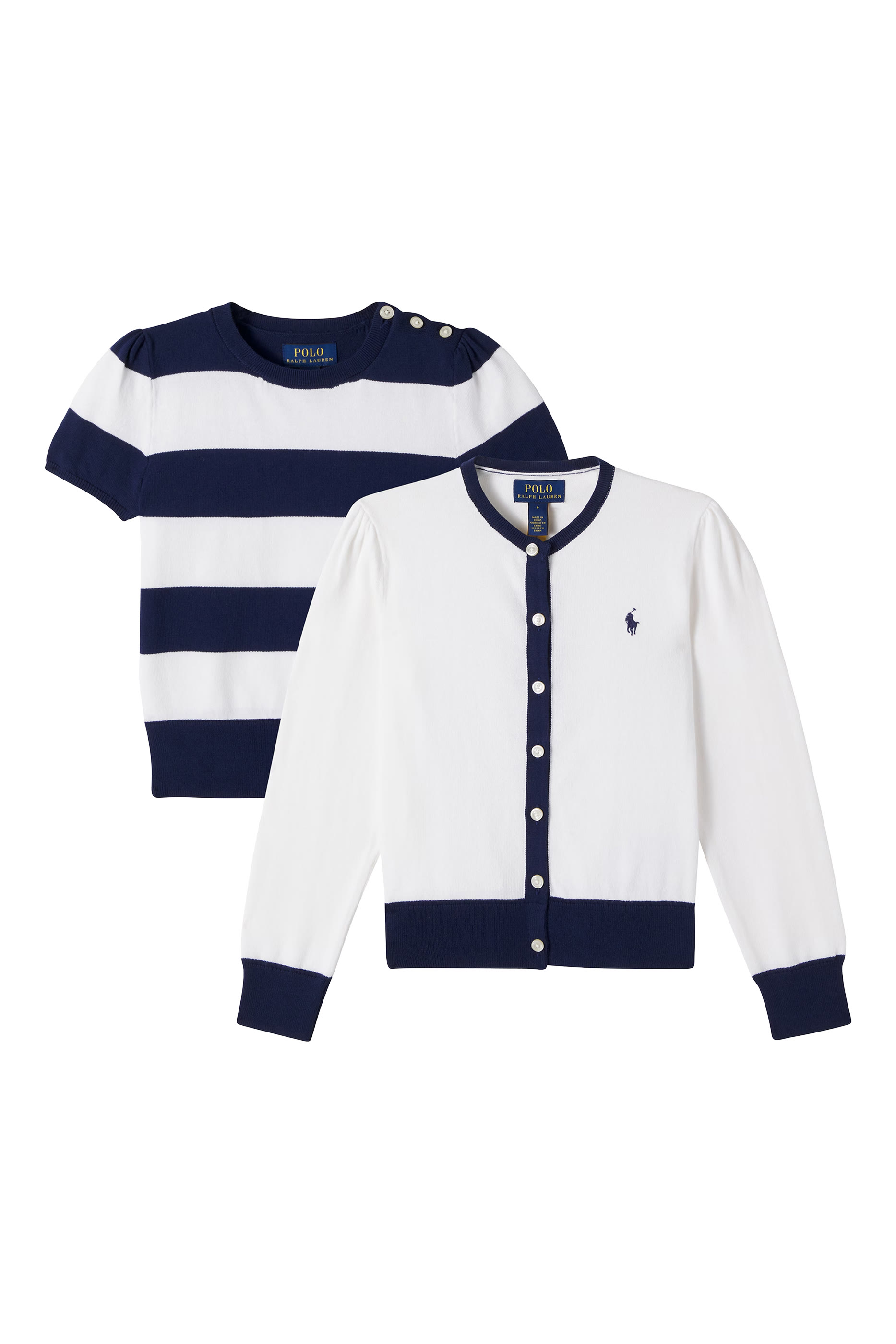 Kids Knitted Top & Cardigan Set