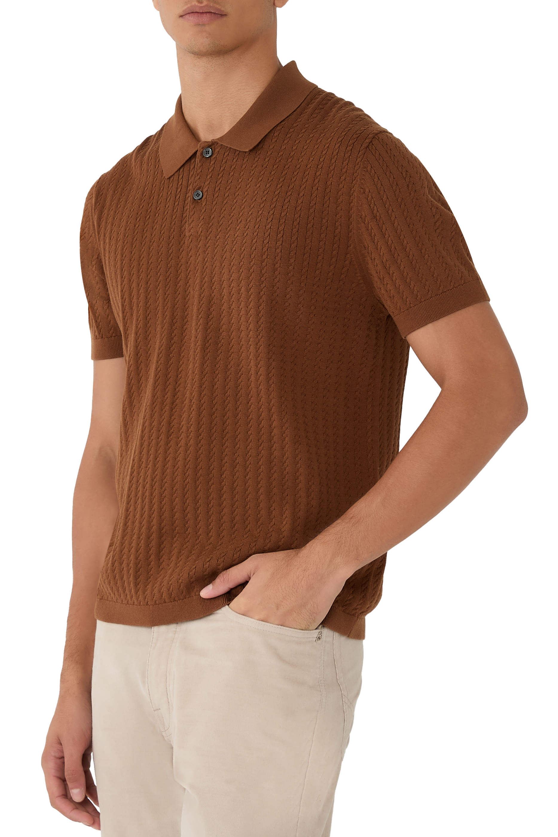 Knitted Polo Shirt