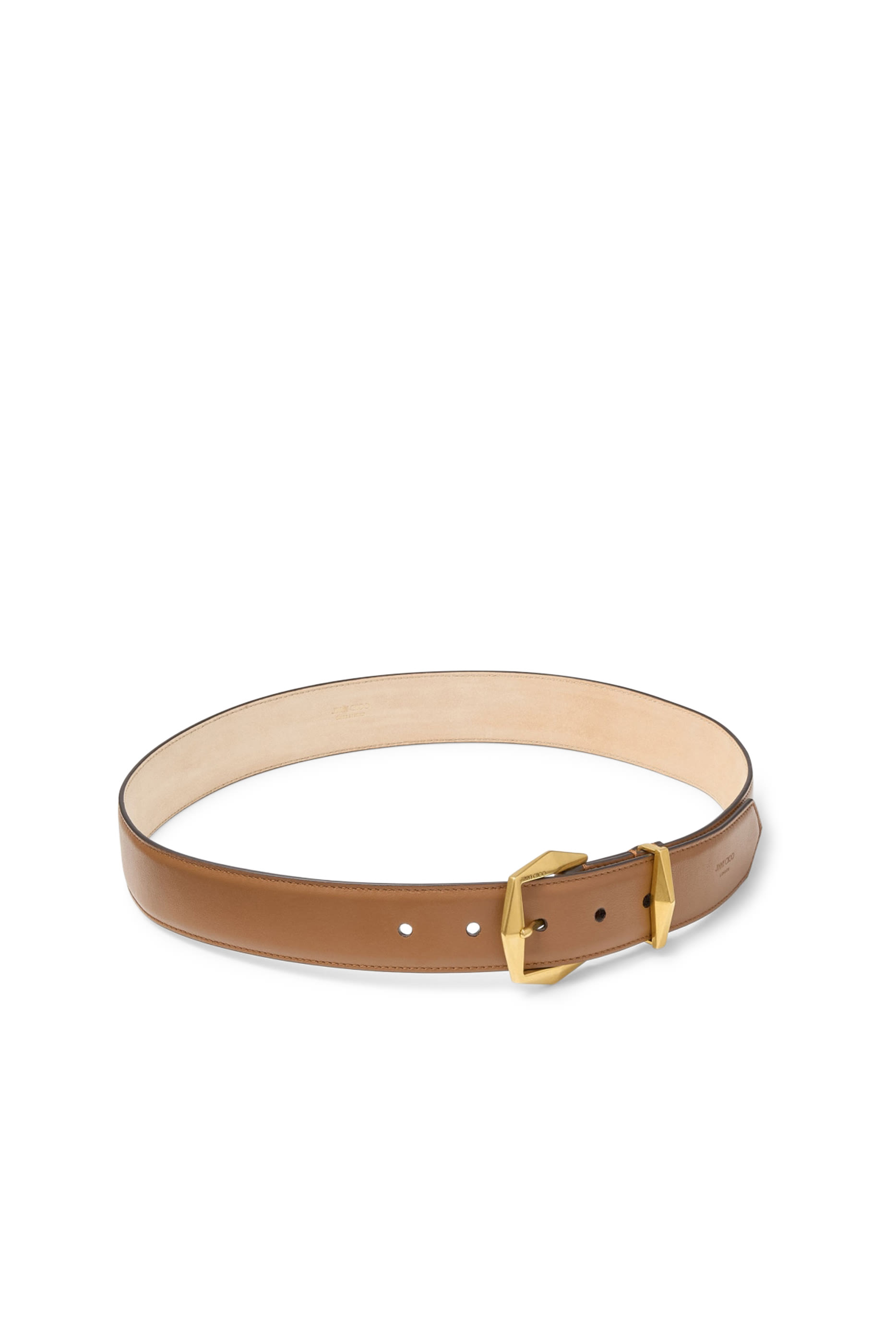 Diamond Clasp Leather Belt