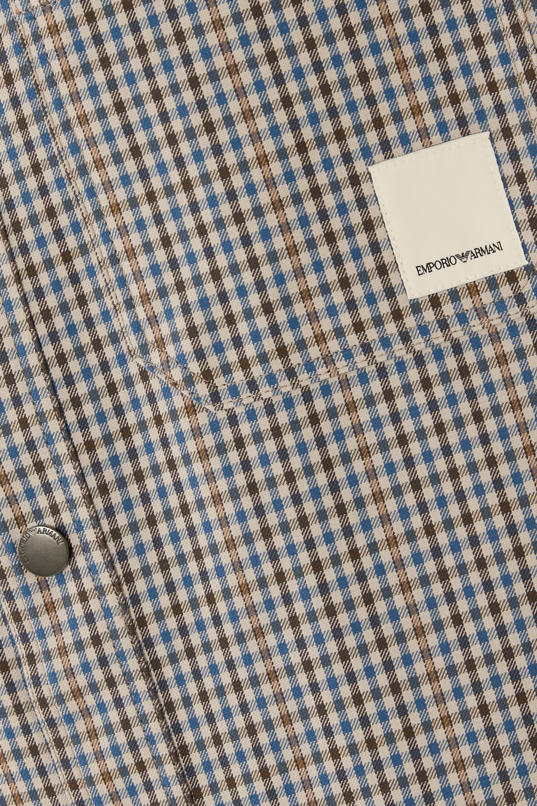 Eagle Club Check Motif Reversible Blouson