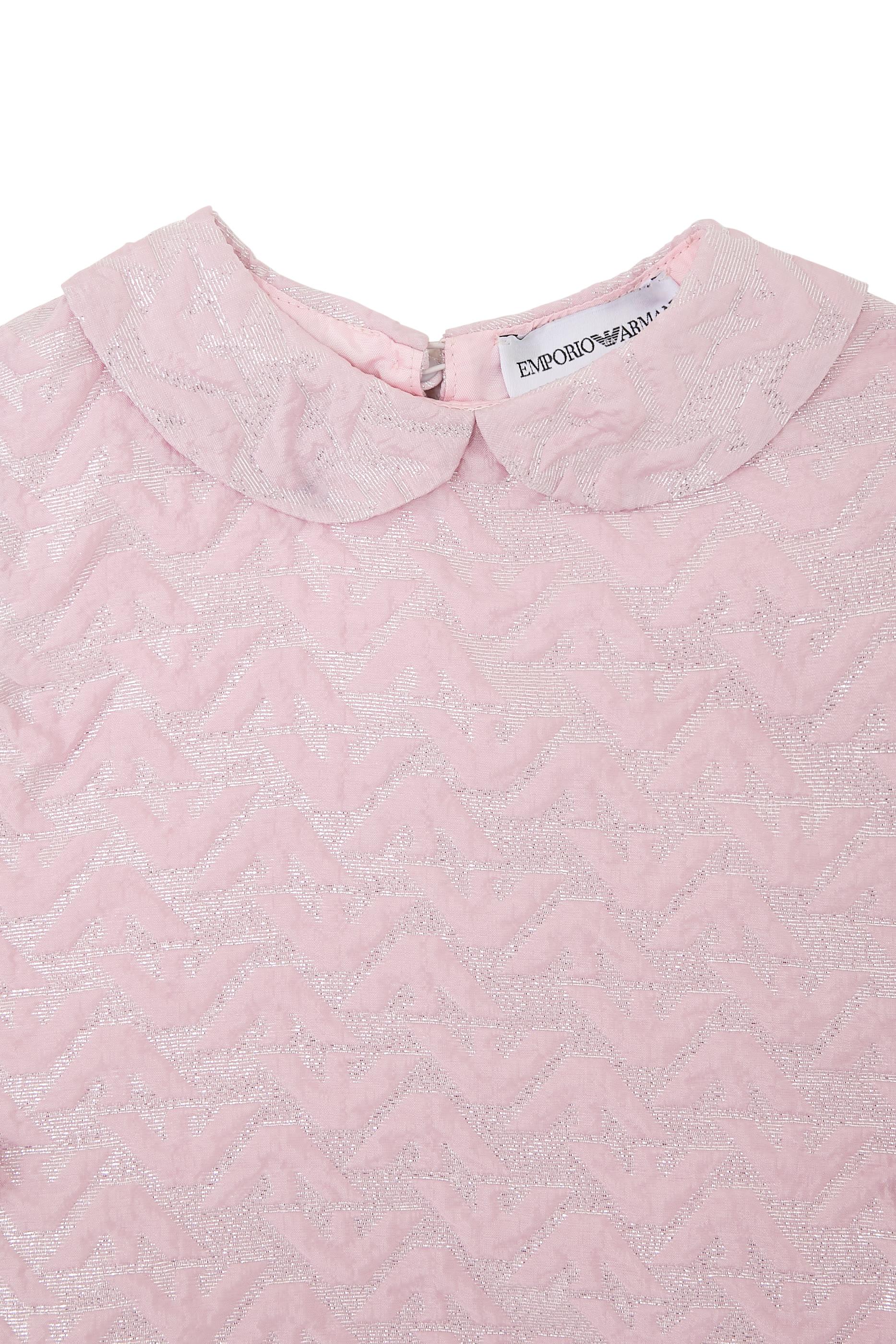 Kids  Capsule Holiday Matelassé Eagle Lamé Fabric Dress