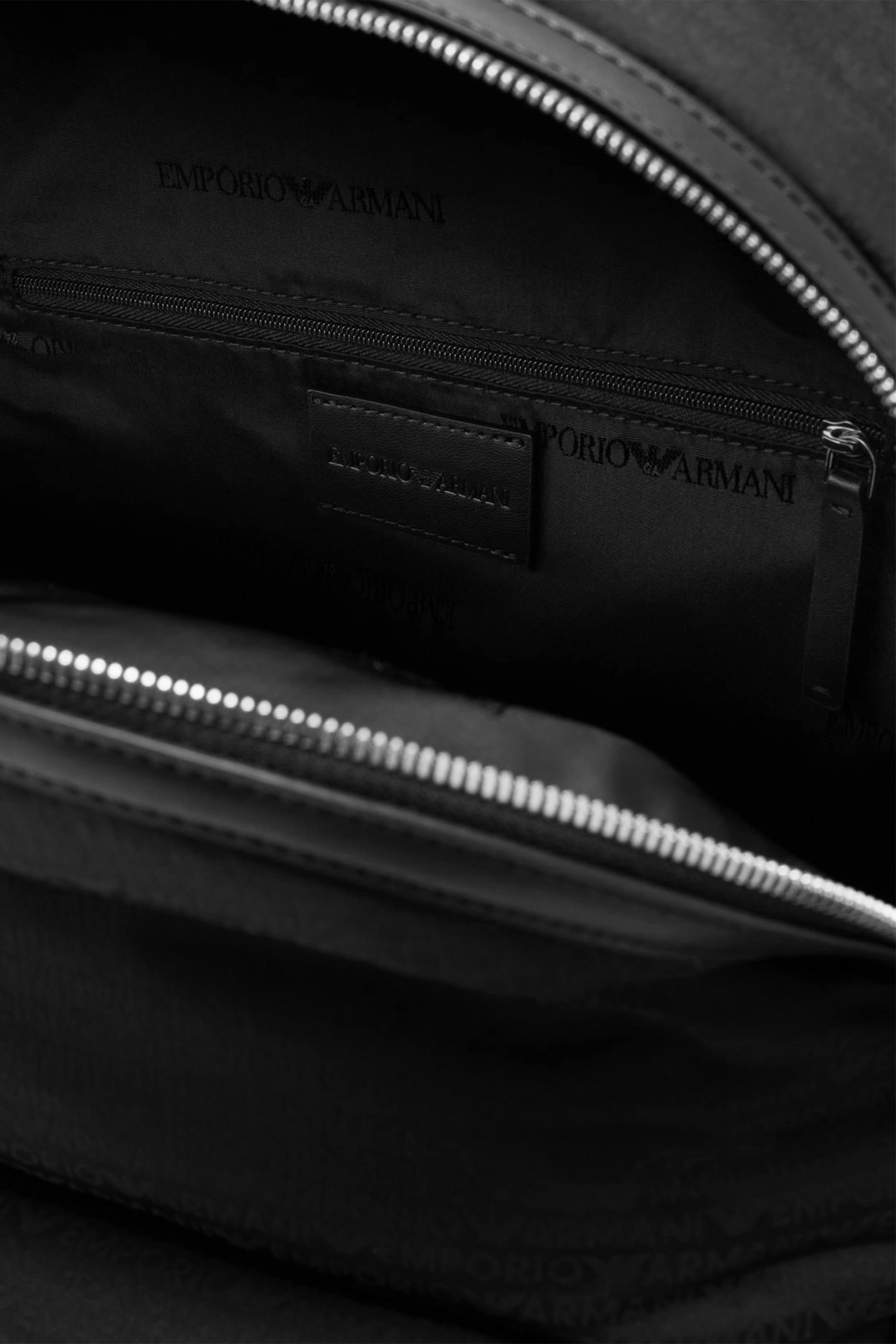 Monogram Lettering Round Nylon Backpack