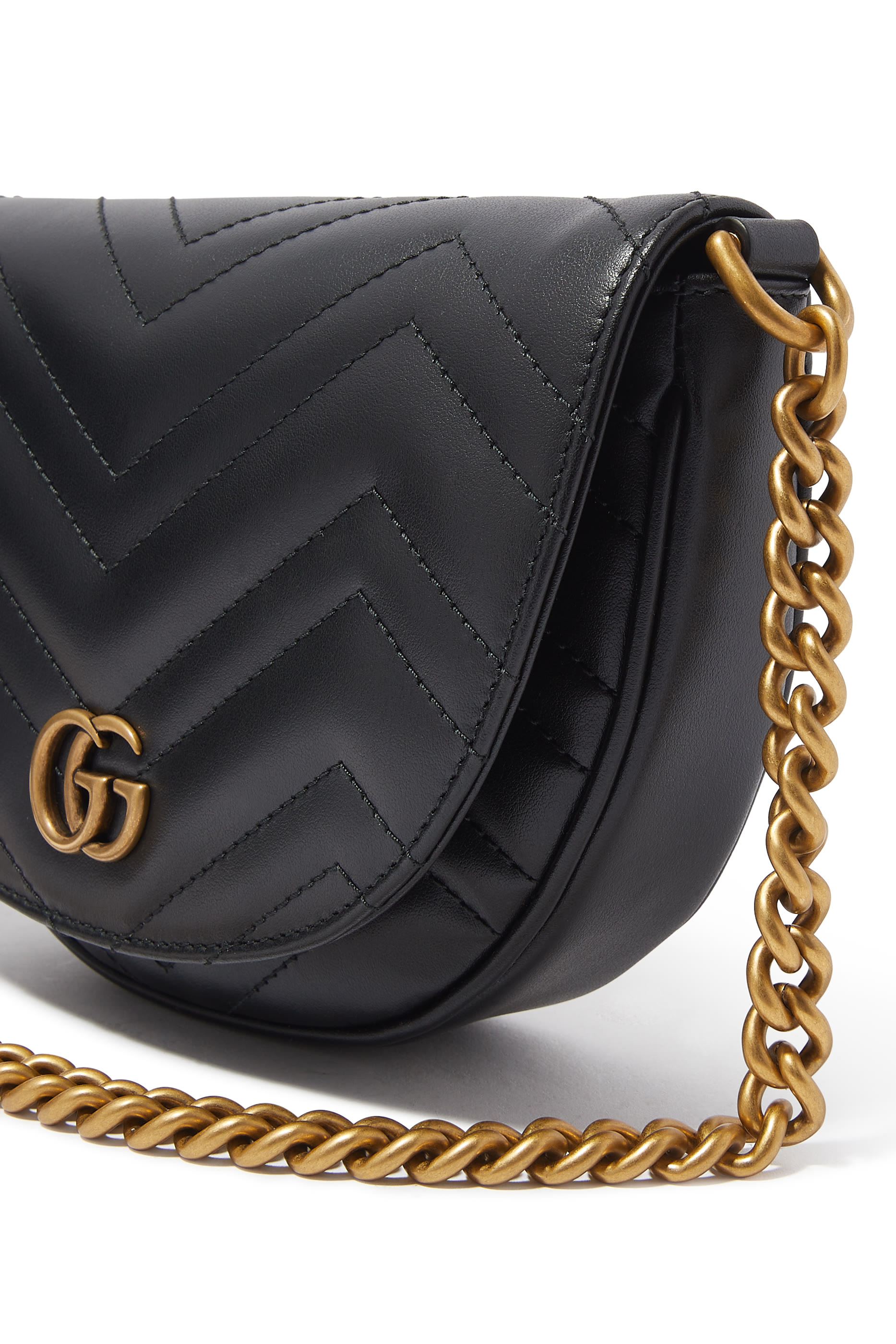 GG Marmont Matelass&eacute; Chain Mini Bag