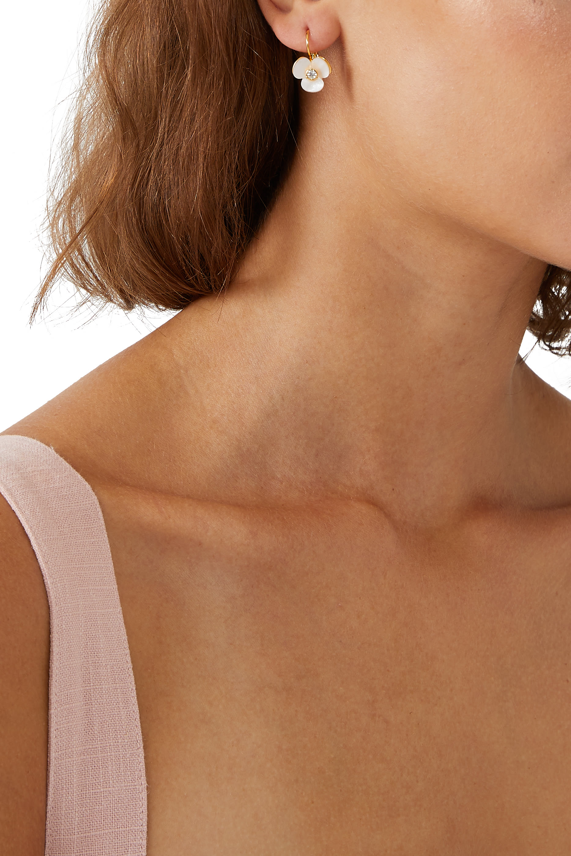 Disco Pansy Leverback Earring