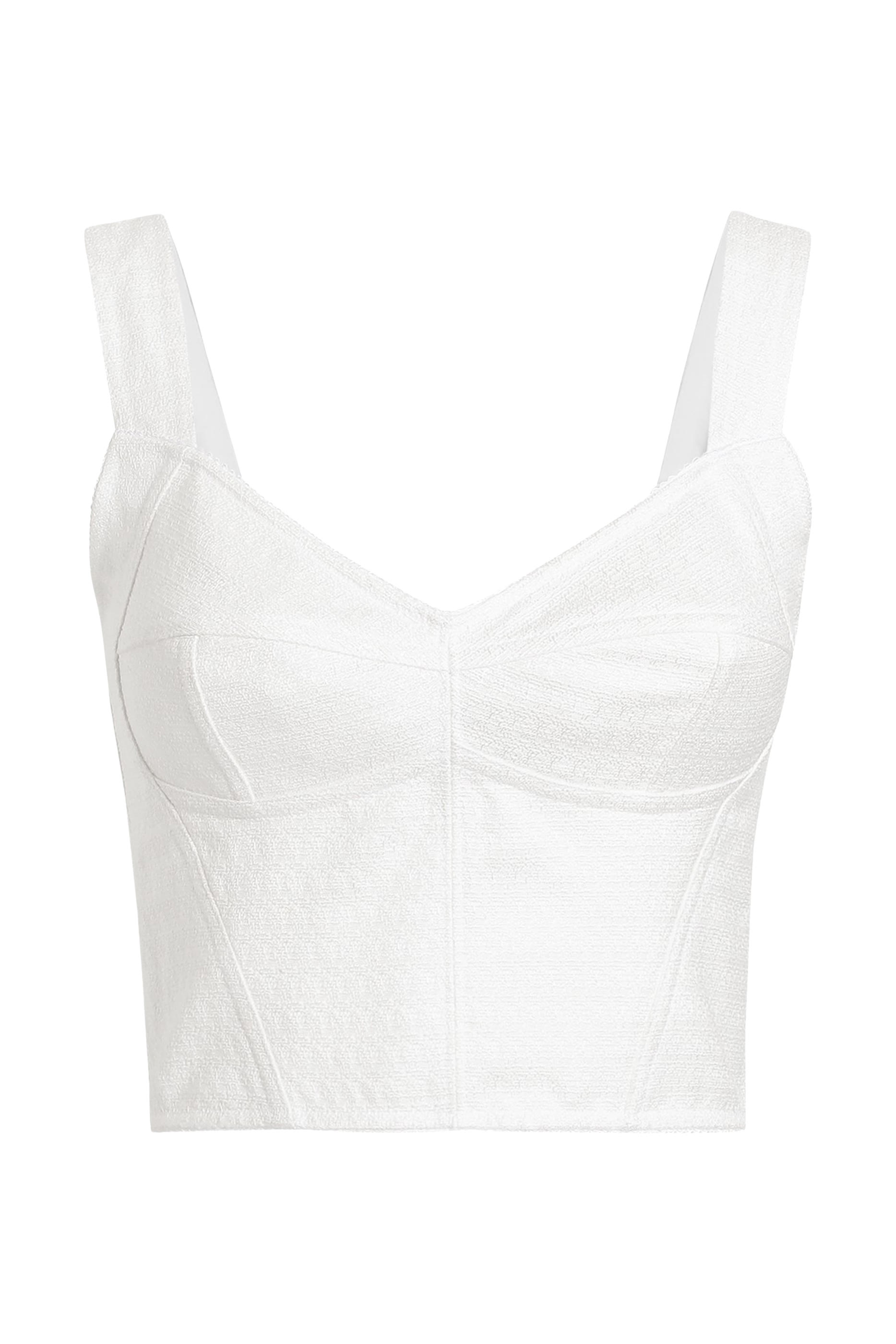 Shaper Corset Bustier in Lace and Jacquard