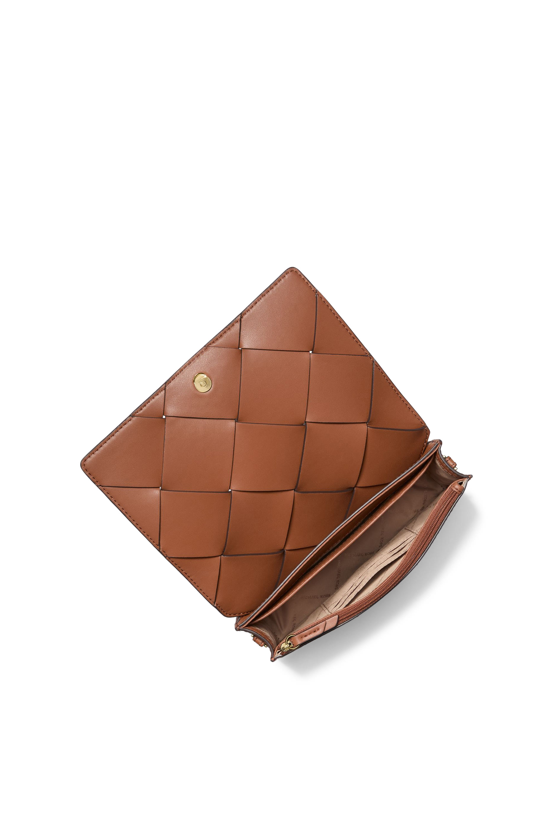  Jet Set Medium Woven Leather Crossbody Bag