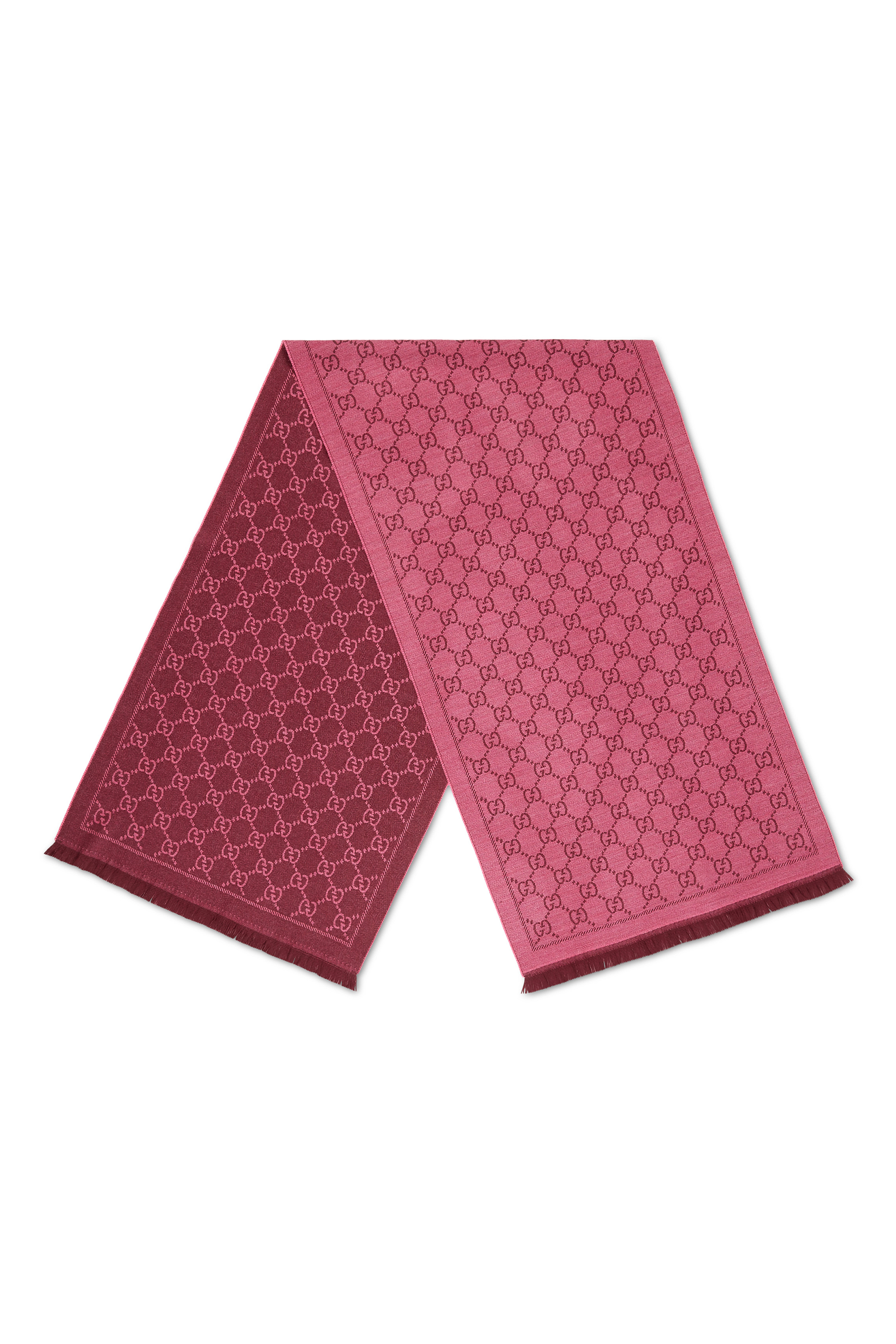 GG Jacquard Pattern Knitted Scarf