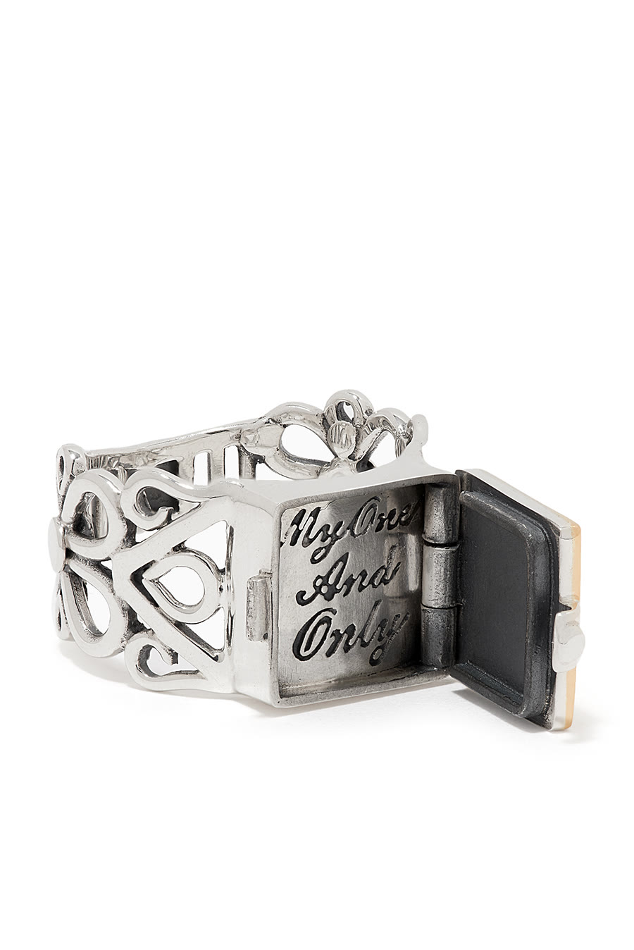 Love Locket Calligraphy Ring