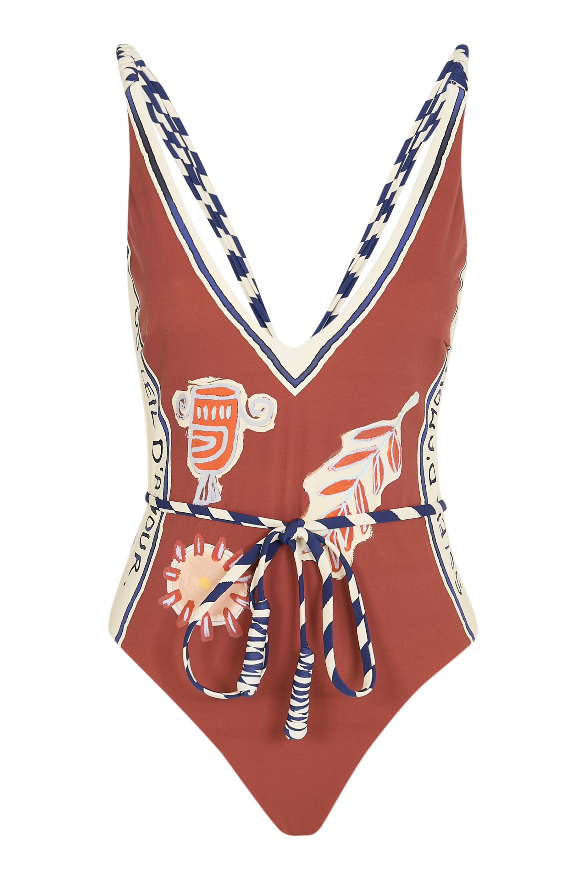 Soleil D'Amour V-Neck One-Piece Swimsuit