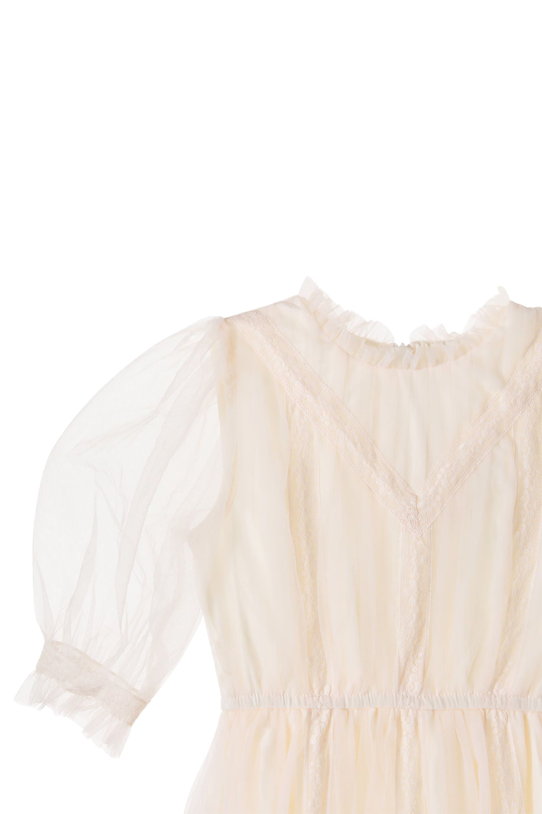 Kids Donna Lace-Trimmed Dress