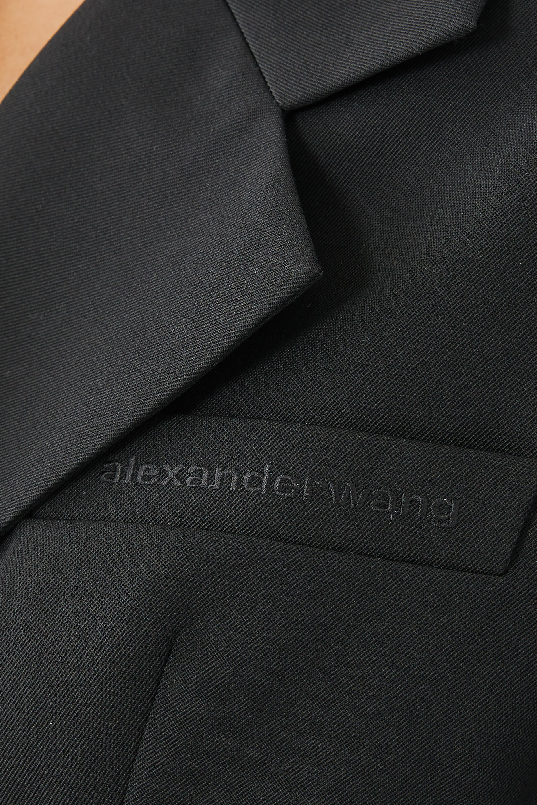 Asymmetric Blazer Wool Twill Minidress