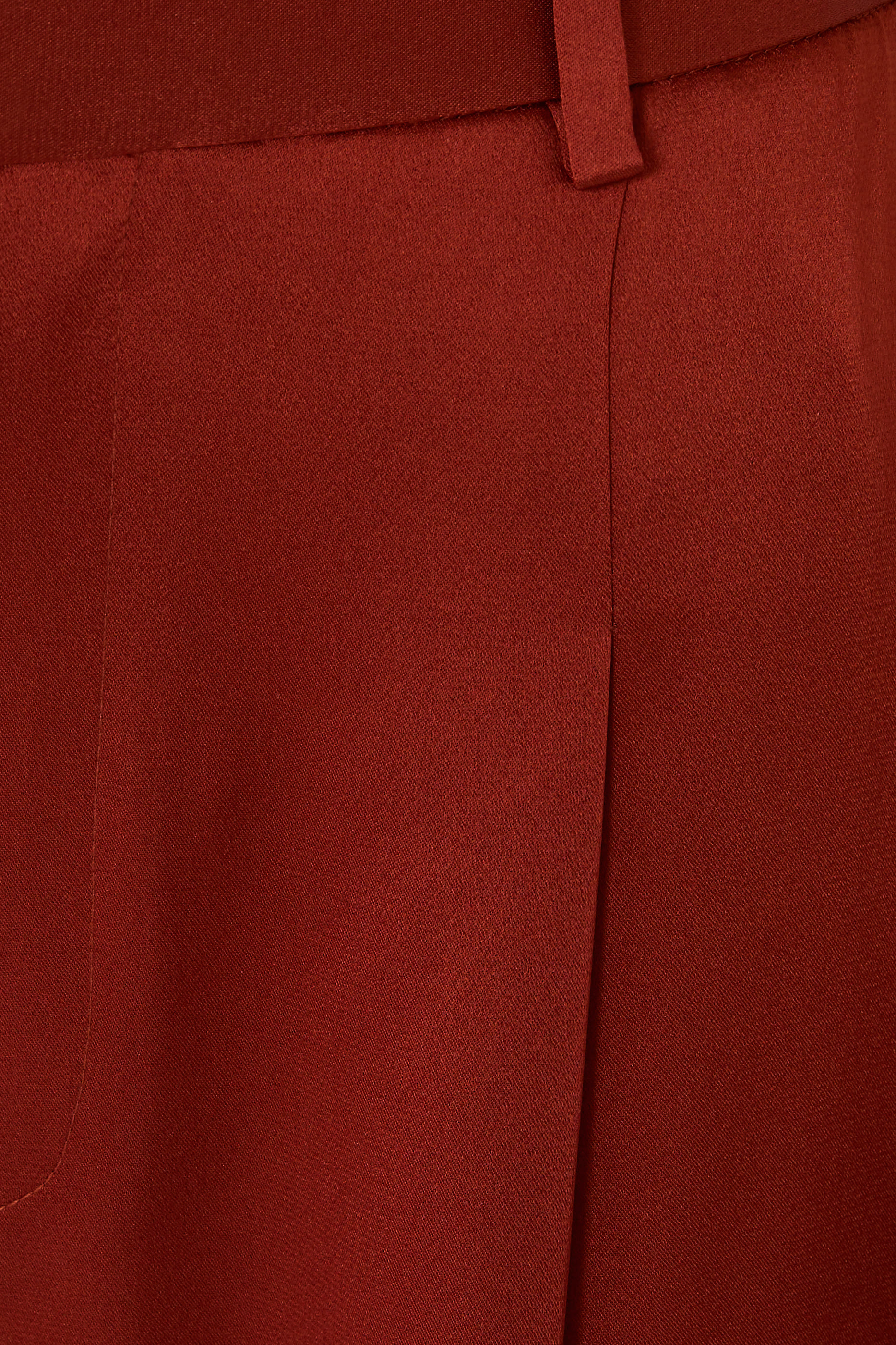 Satin Tapered Pleated Pants