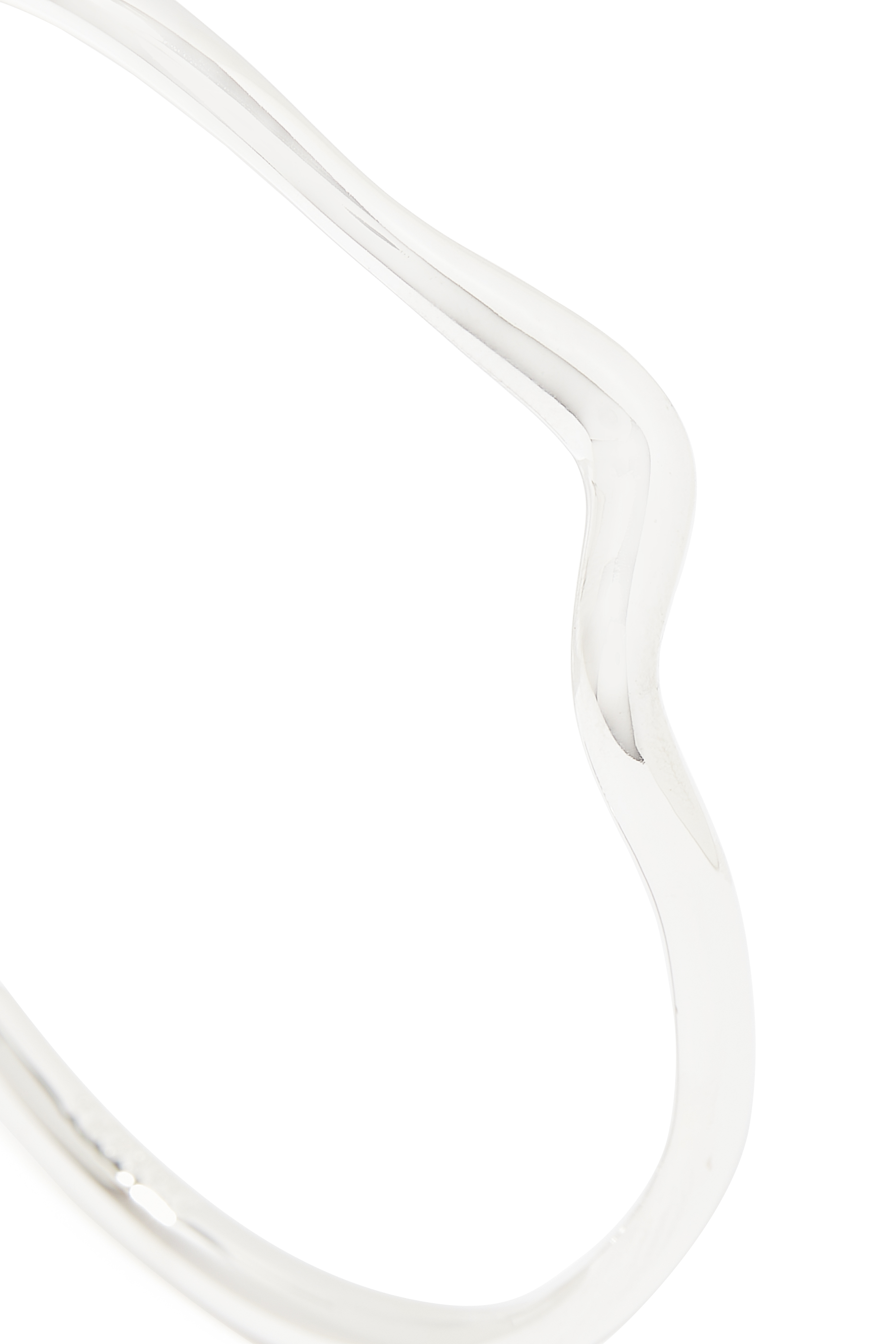 Molten Wave Cuff Bracelet, Recycled Sterling Silver