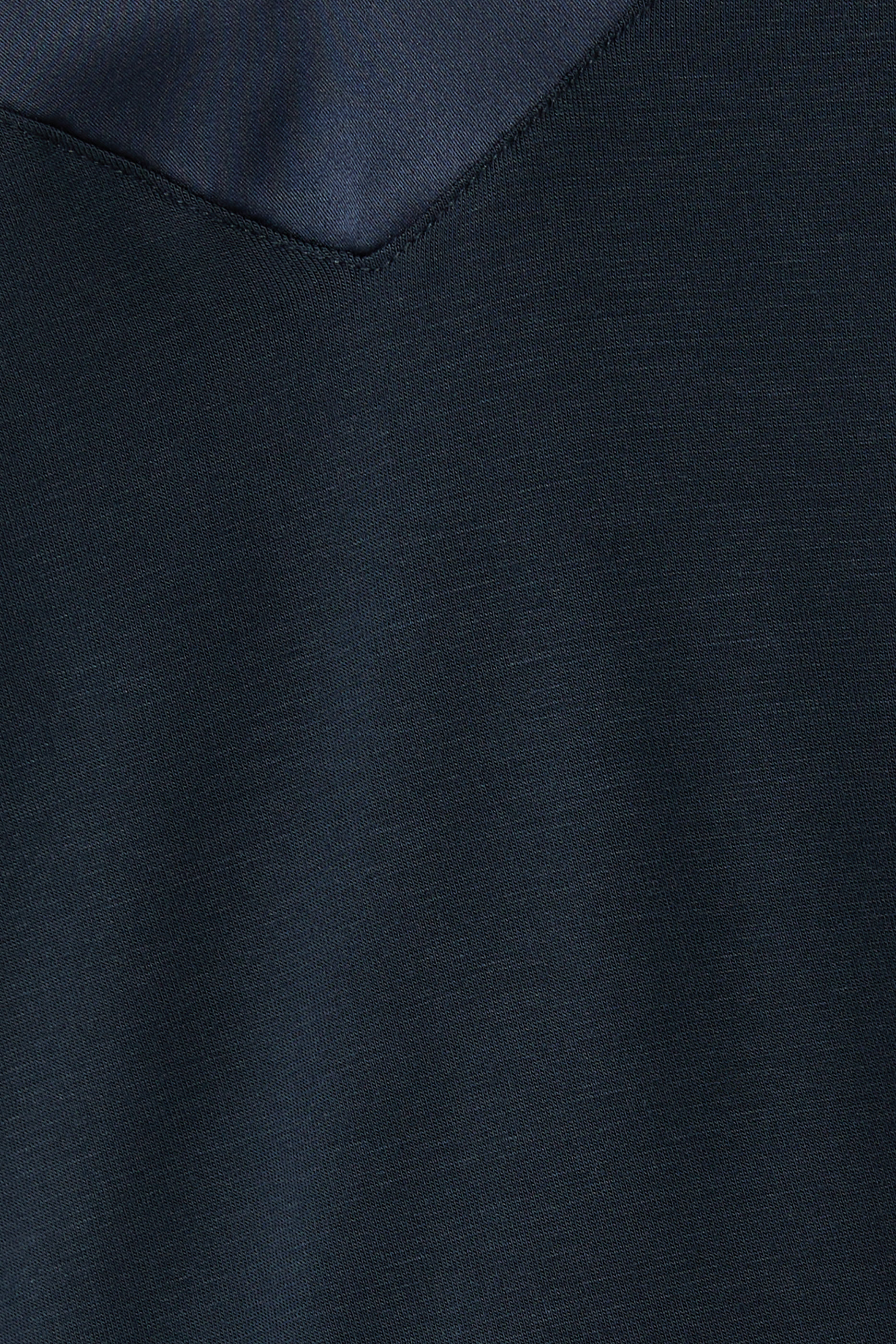 Jersey Satin Trim Pajama Set