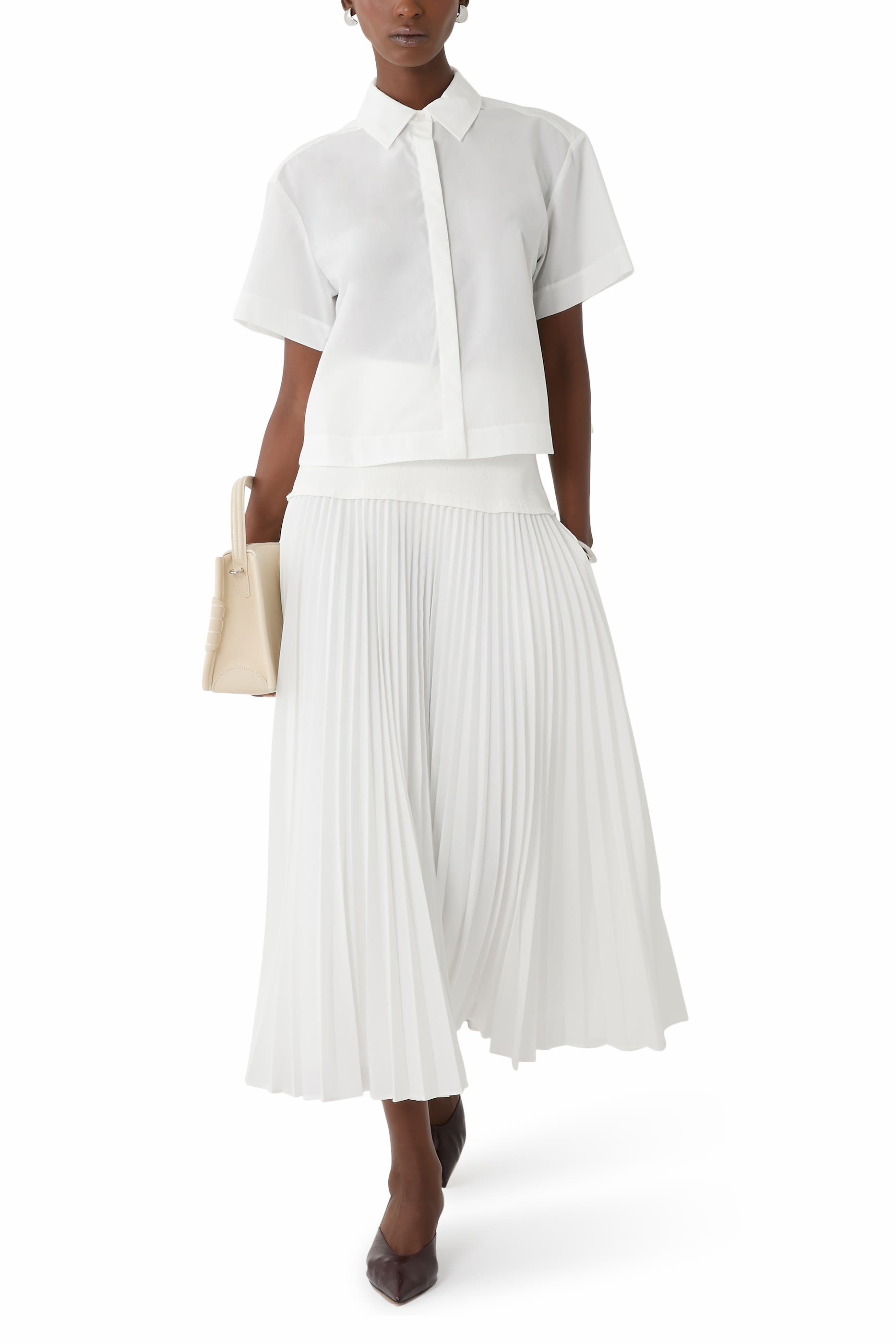Bernie Cotton Pleated Shirt
