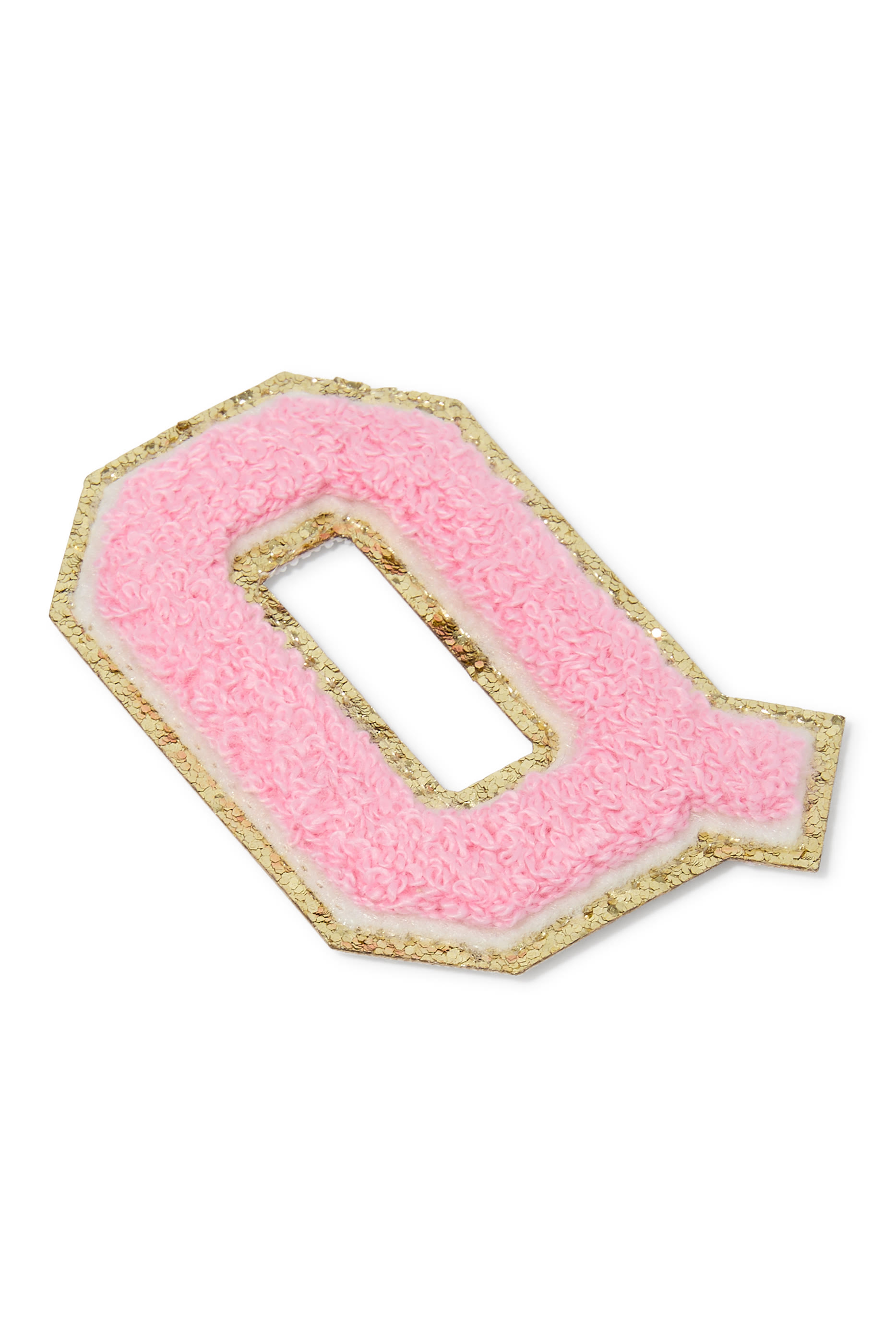3” Chenille Sparkle Q Letter Patch