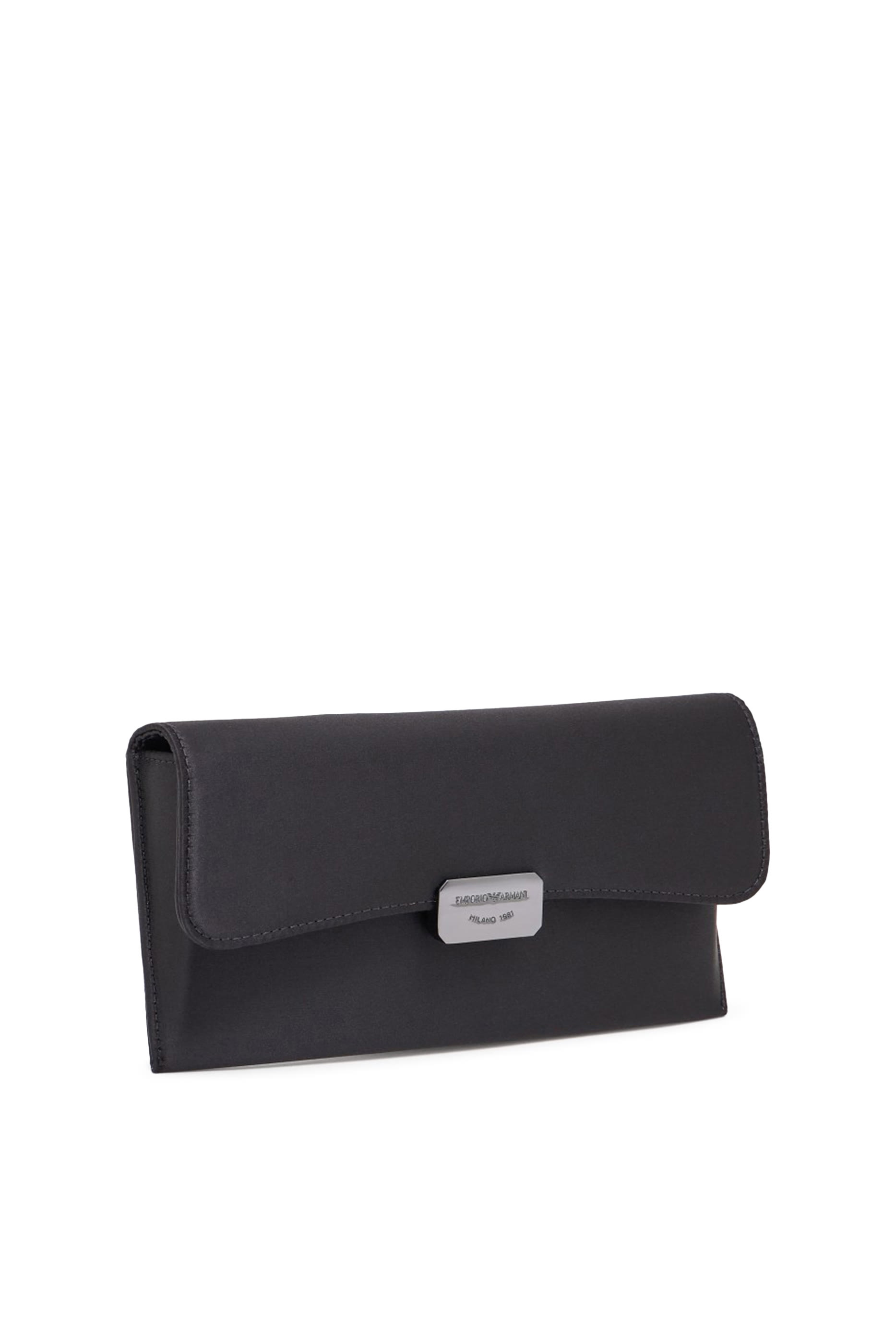 Satin Baguette Clutch Bag
